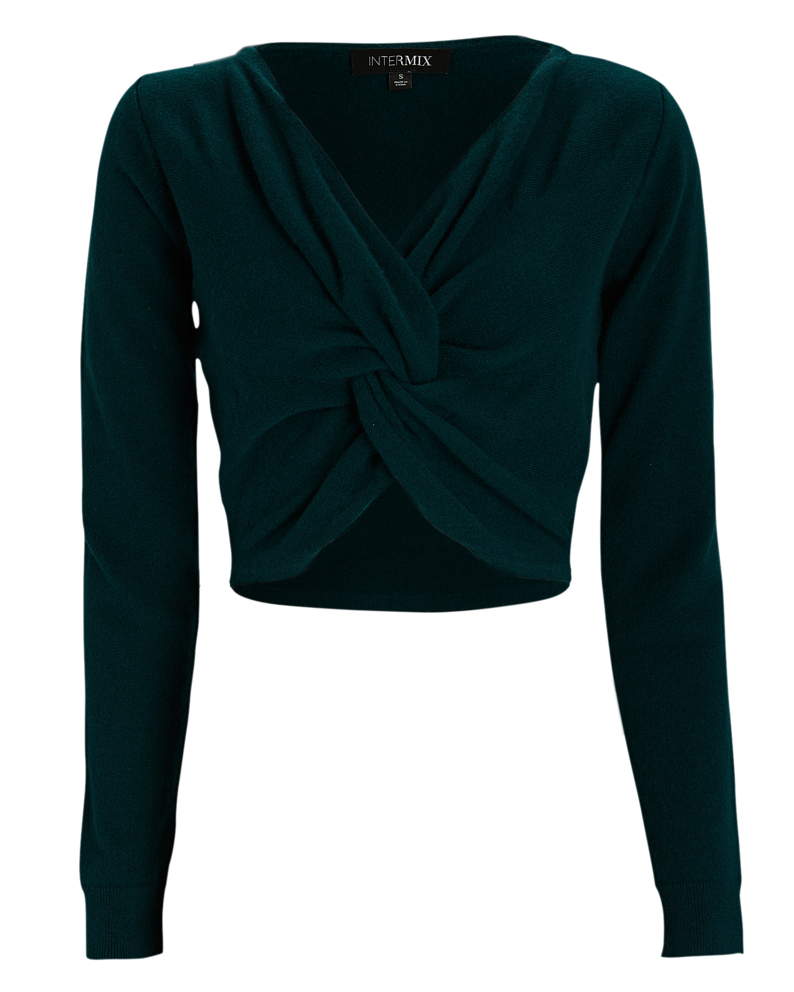 Crawford Twist-Front Cashmere Sweater