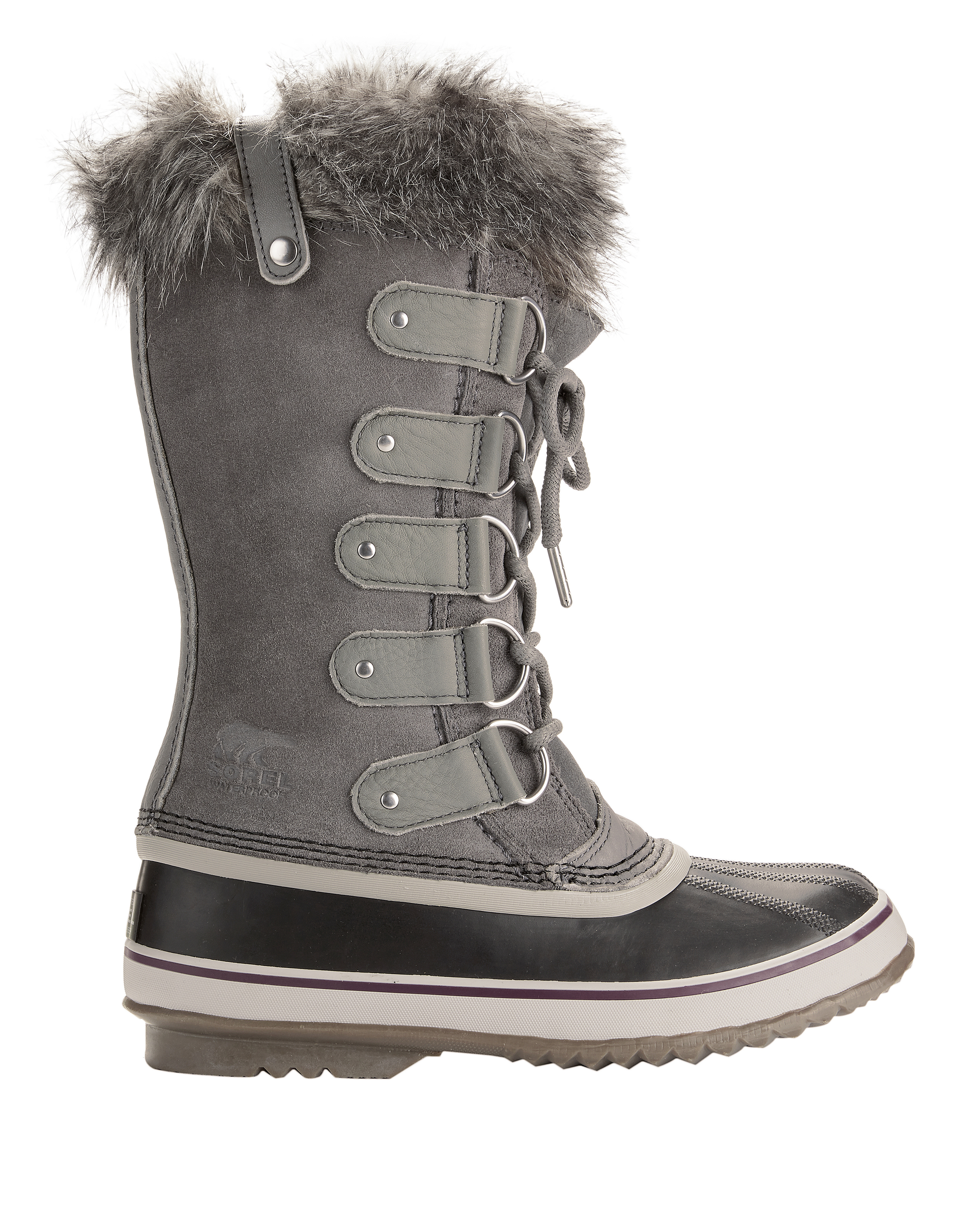 Joan of Arctic Faux Fur Grey Snow Boots