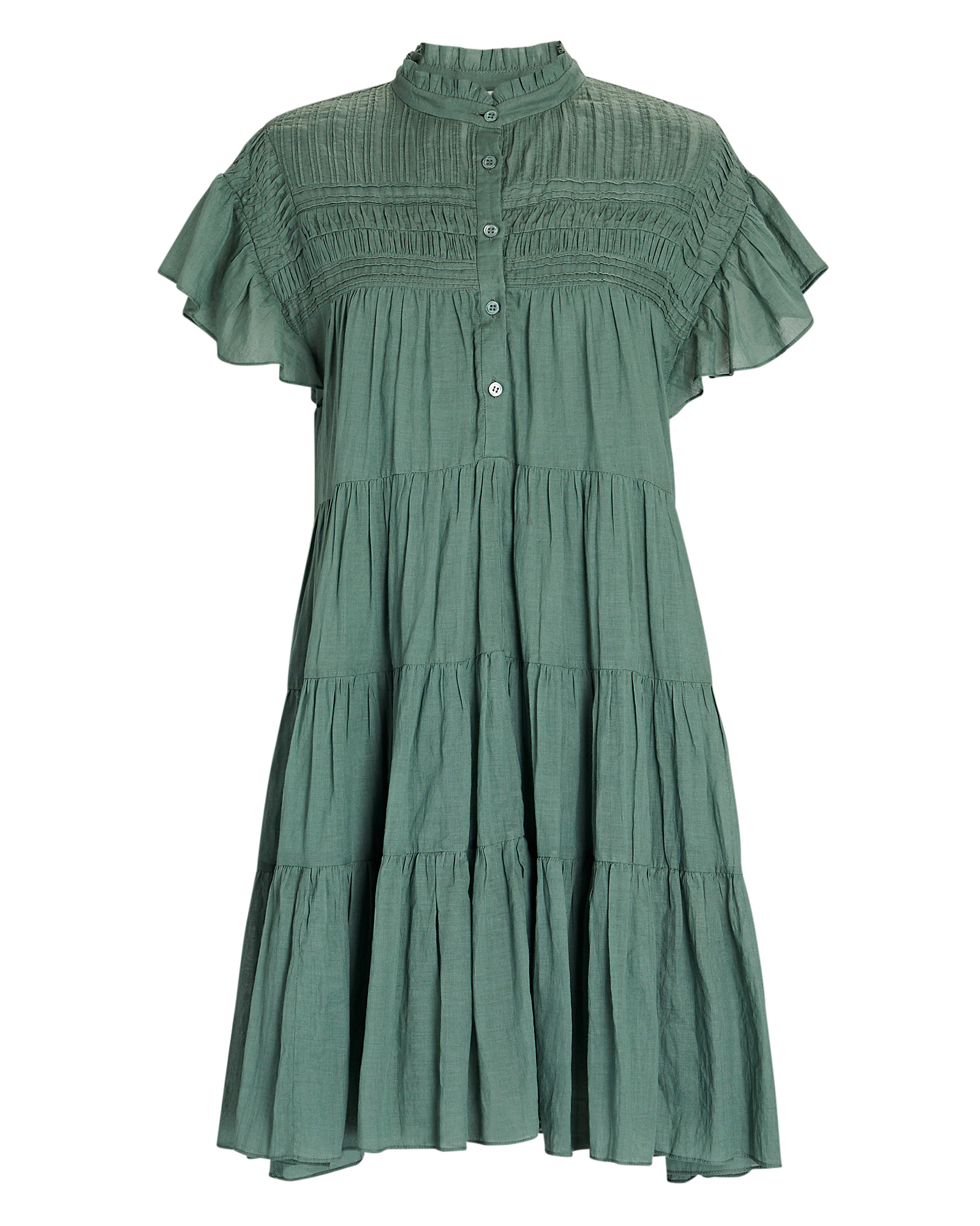 Isabel Marant Lanikaye Ruffle Voile Mini Dress | INTERMIX®