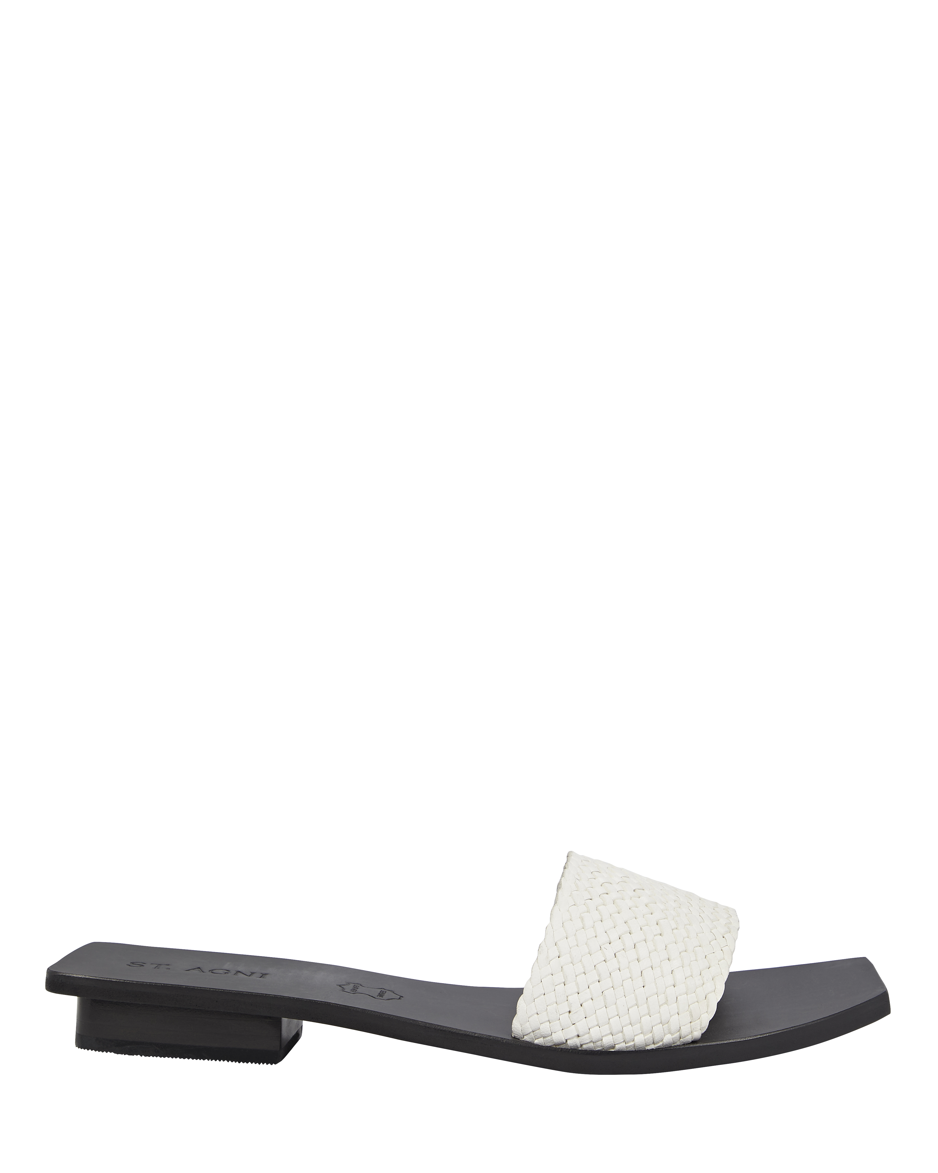St. Agni Edi Woven Leather Slide Sandals | INTERMIX®