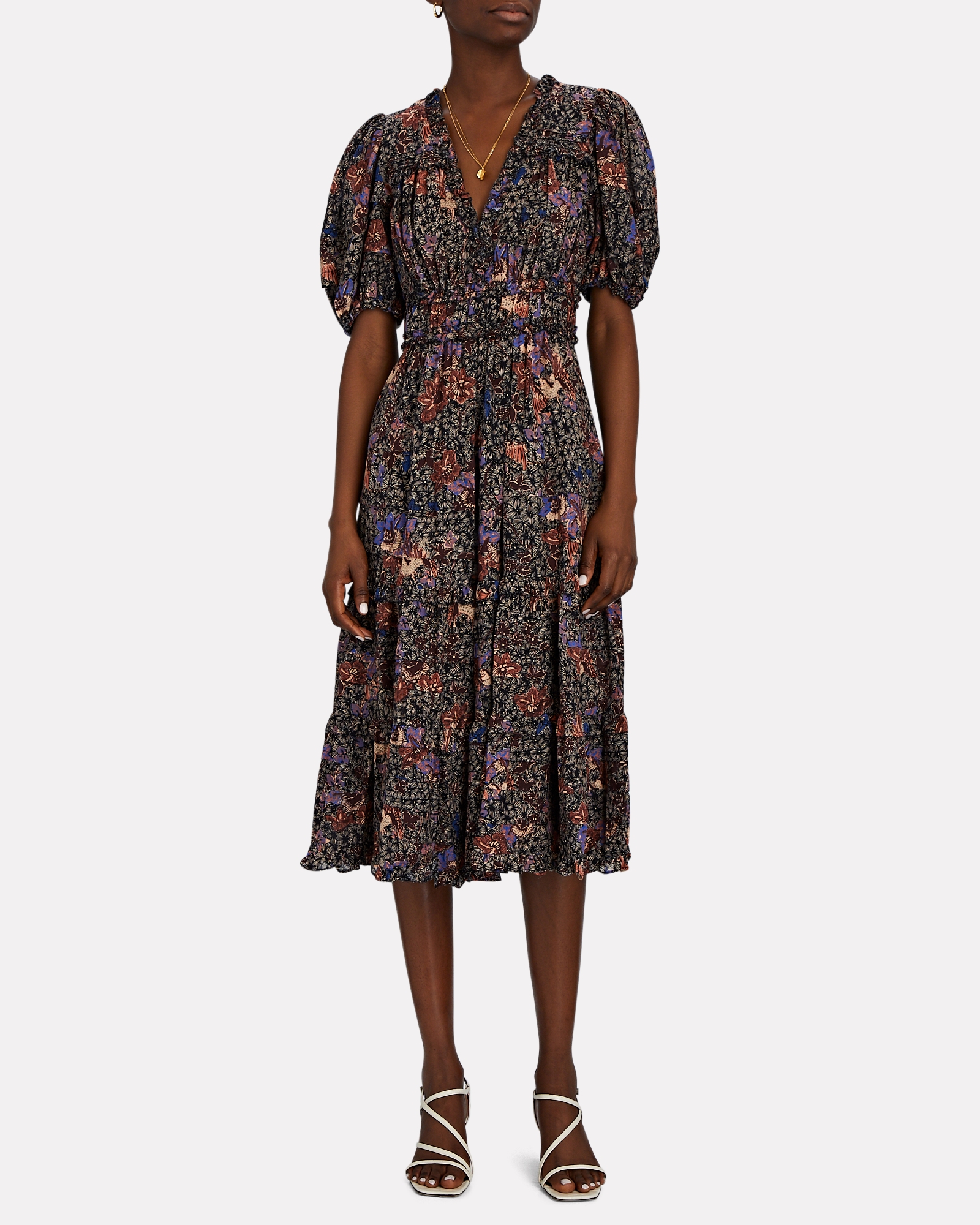Ulla Johnson Virginie Printed Midi Dress | INTERMIX®