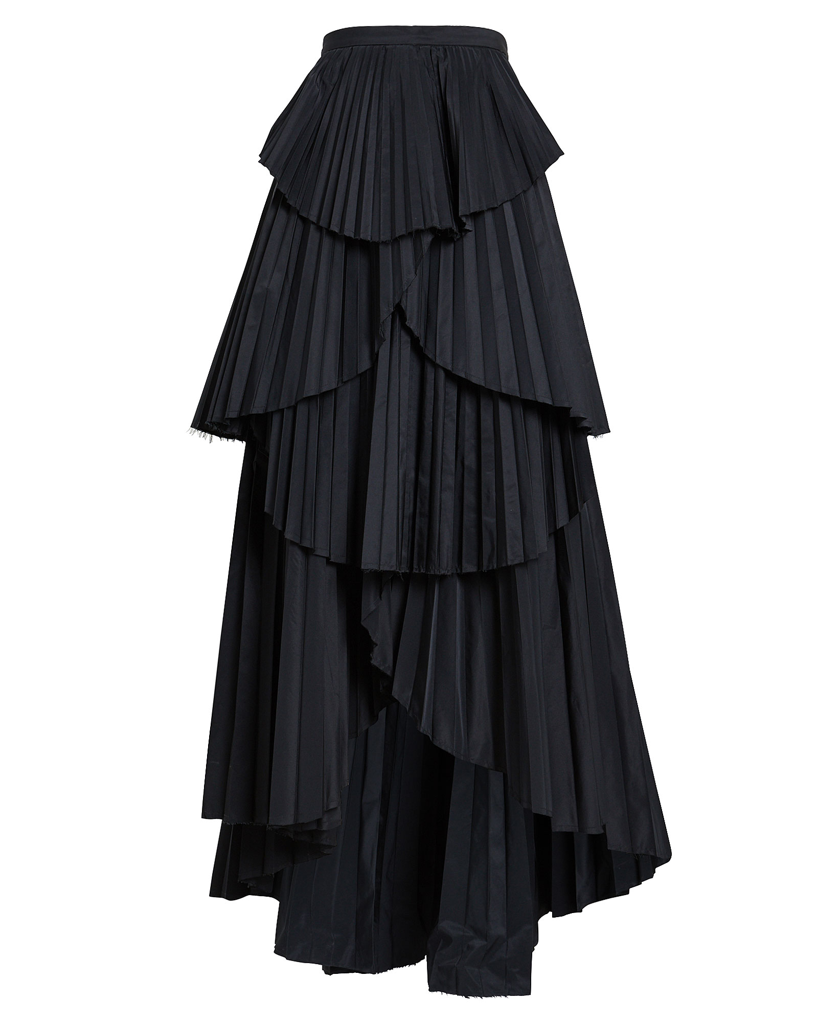 AMUR Ophelia Tiered High-Low Skirt,060042505147