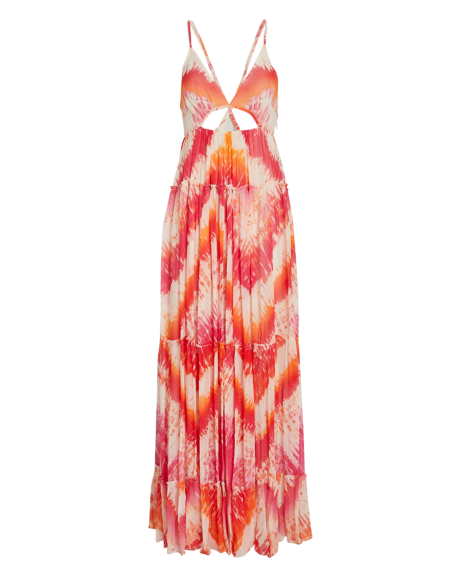 Rococo Sand Tie-Dye Chiffon Maxi Dress | INTERMIX®