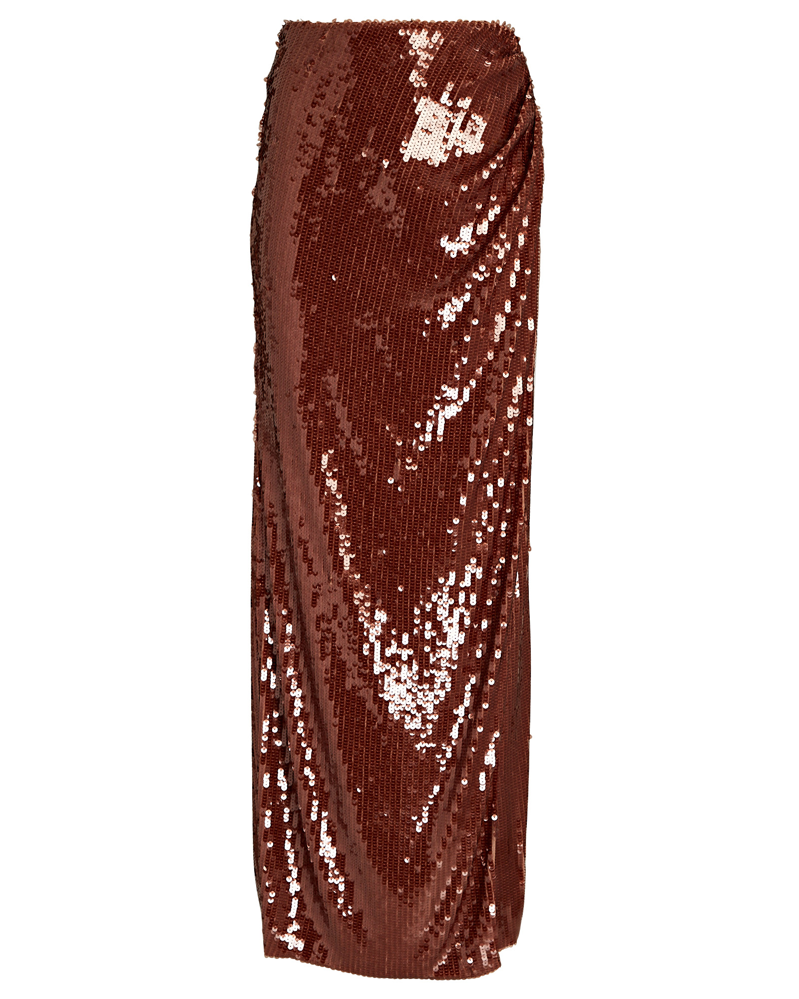 Ronny Kobo Kai Sequined Maxi Skirt In Brown | INTERMIX®