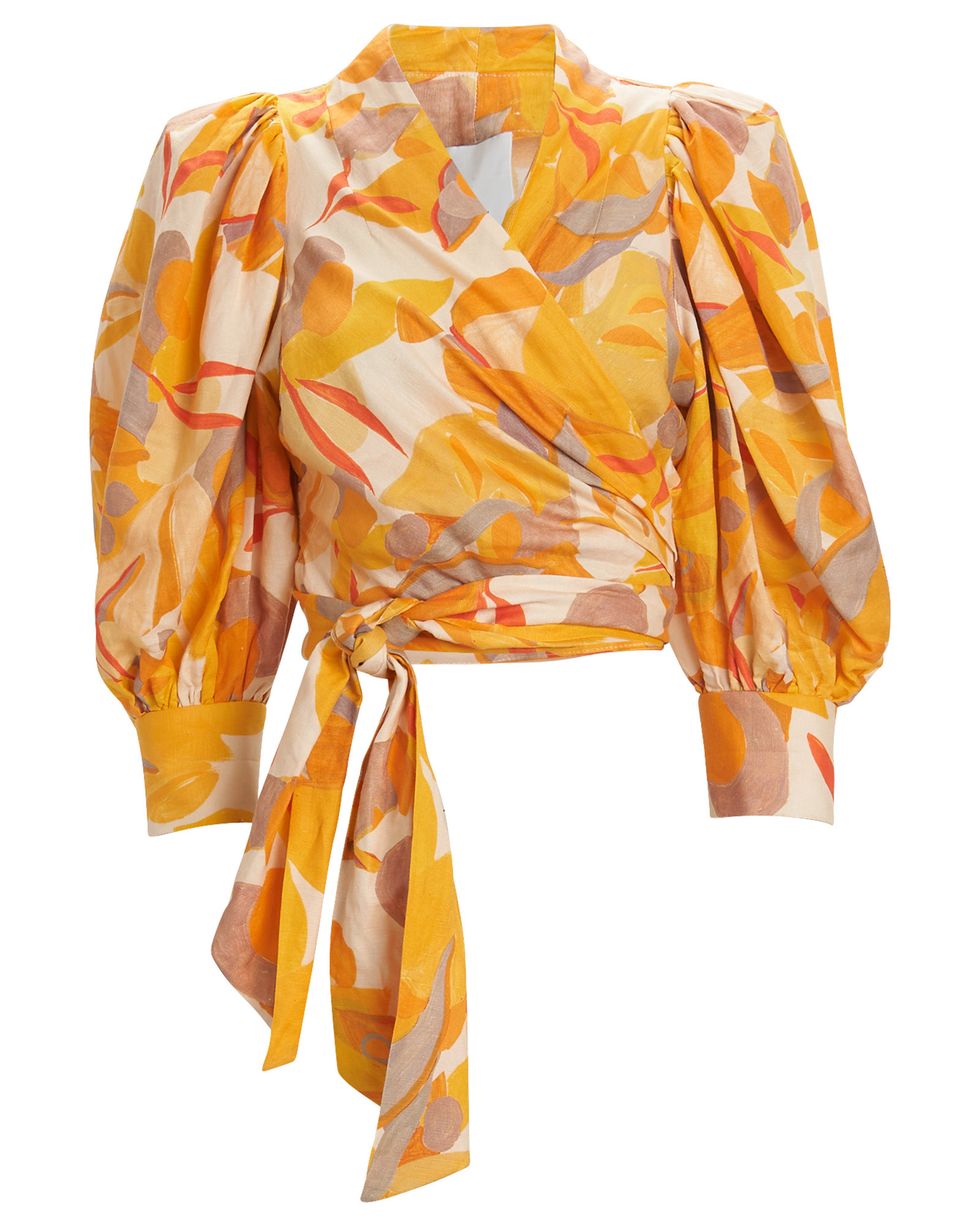ACLER ACLER CORSICA FLORAL WRAP BLOUSE,060049667978