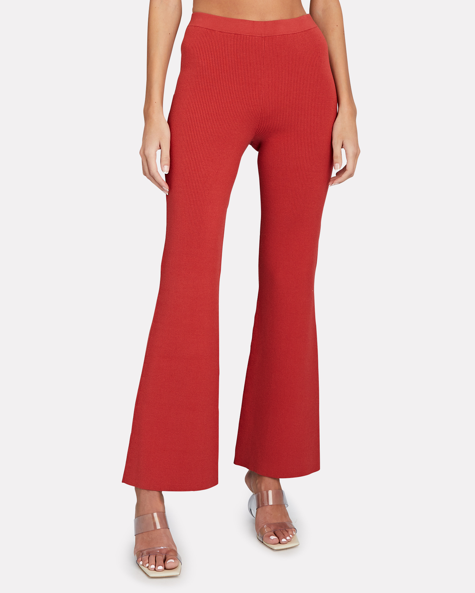 INTERMIX Private Label Rae Flared Pants In Red | INTERMIX®