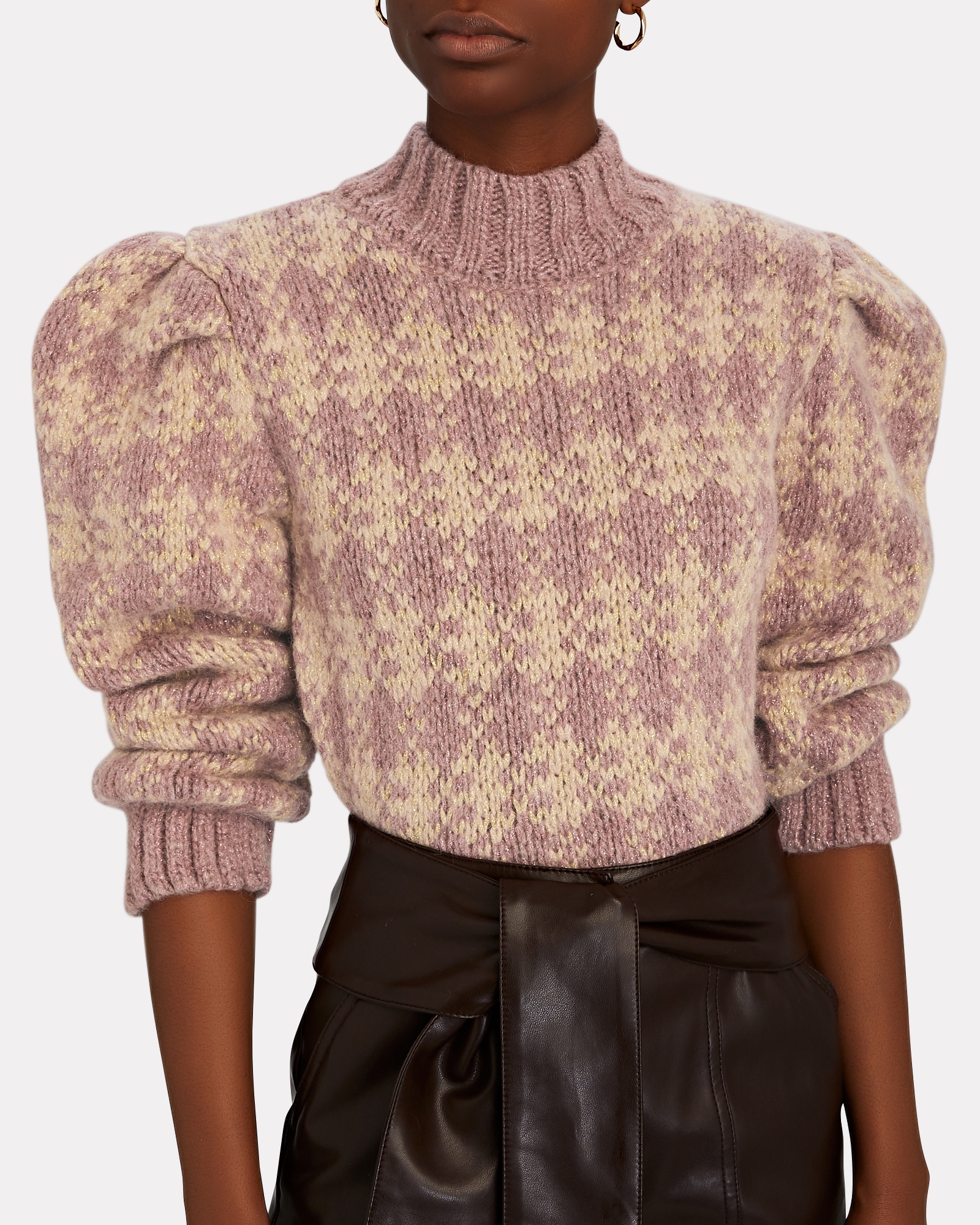 Hayley Menzies Jacquard Turtleneck Sweater | INTERMIX®