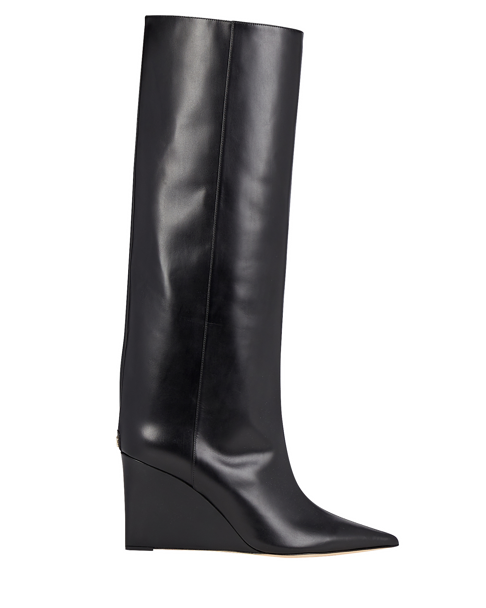 Jimmy Choo Blake Leather Wedge Boots In Black | INTERMIX®