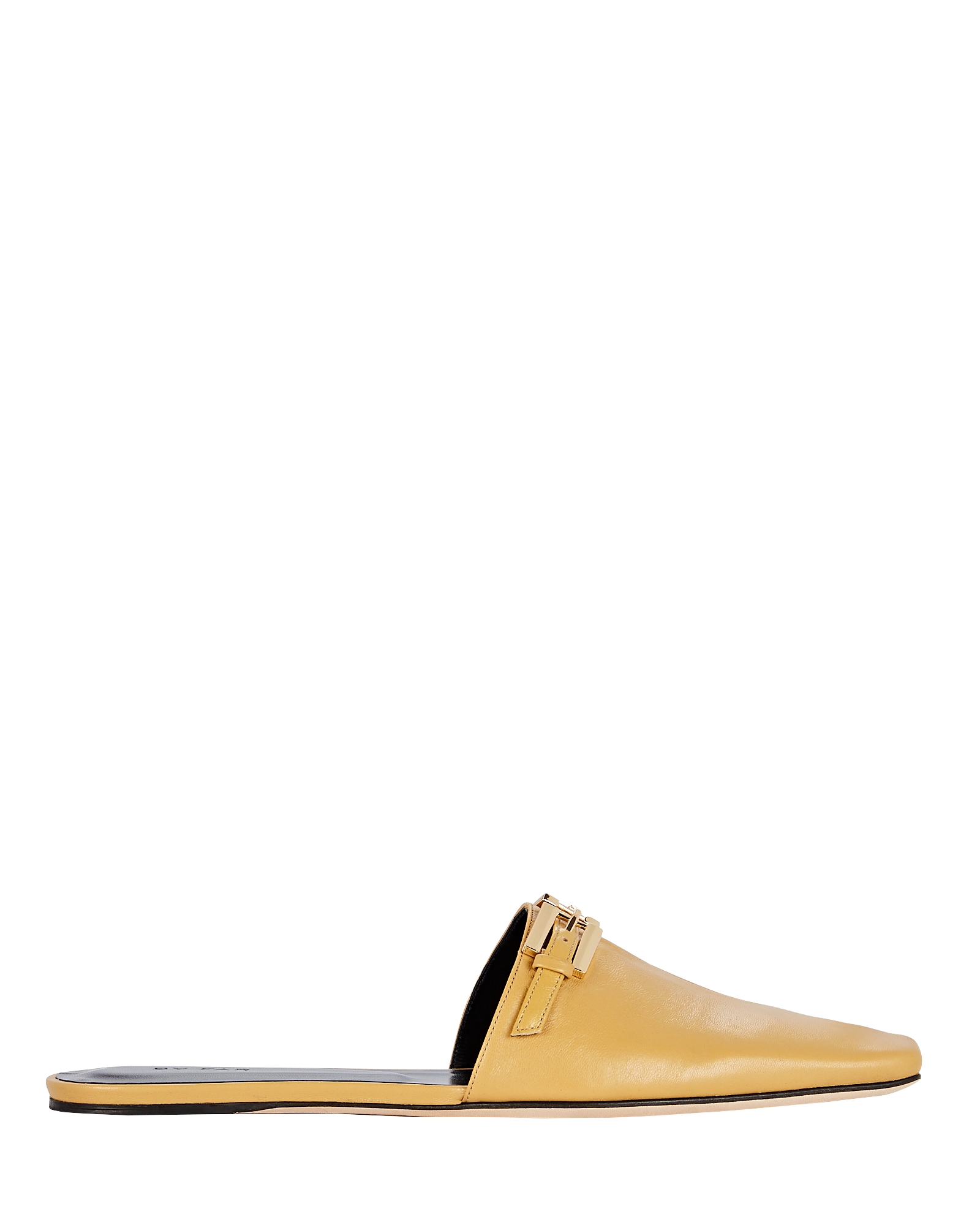 BY FAR Rado Belted Flat Leather Mules | INTERMIX®