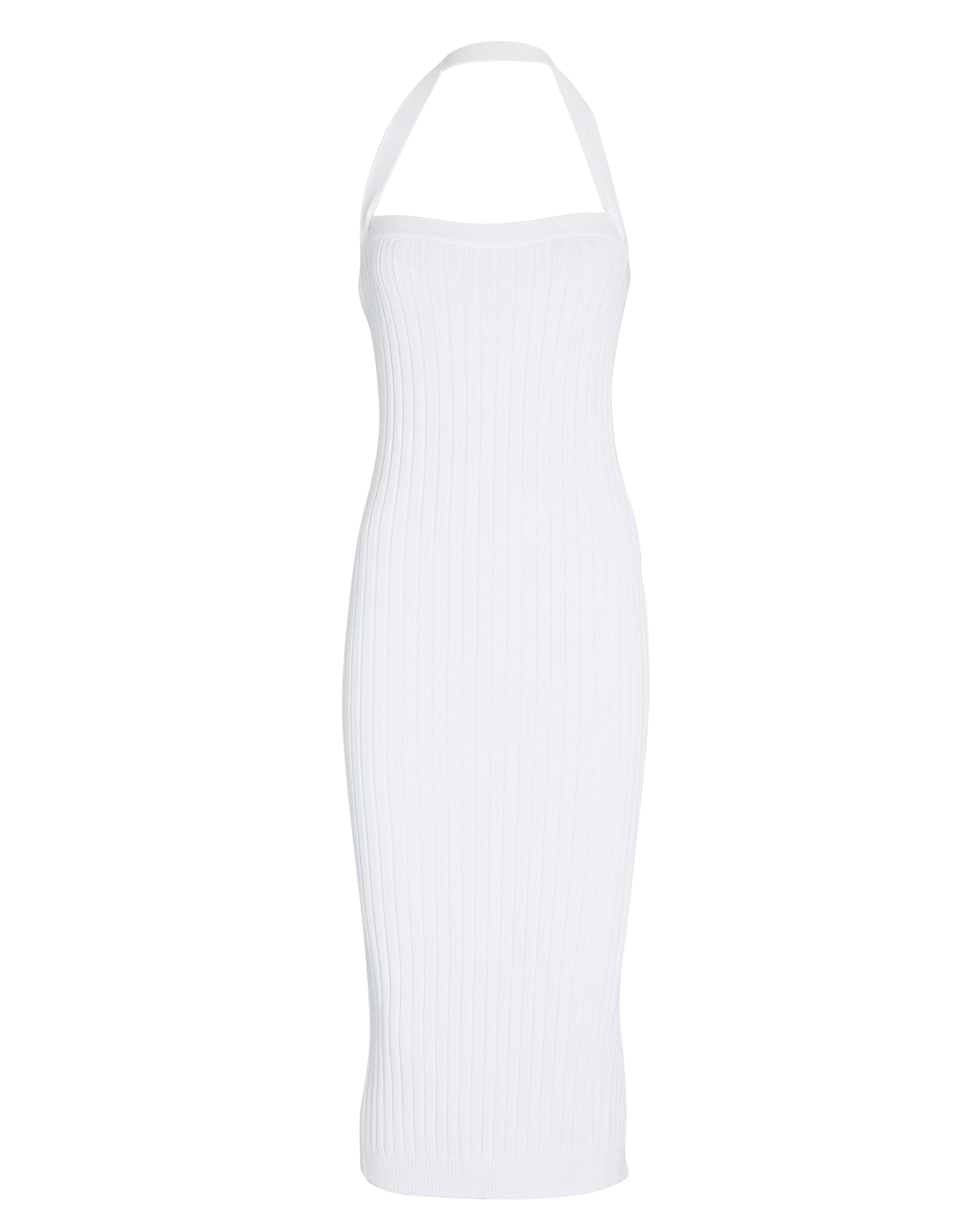 Trois the Label Neves Halter Rib Knit Midi Dress | INTERMIX®