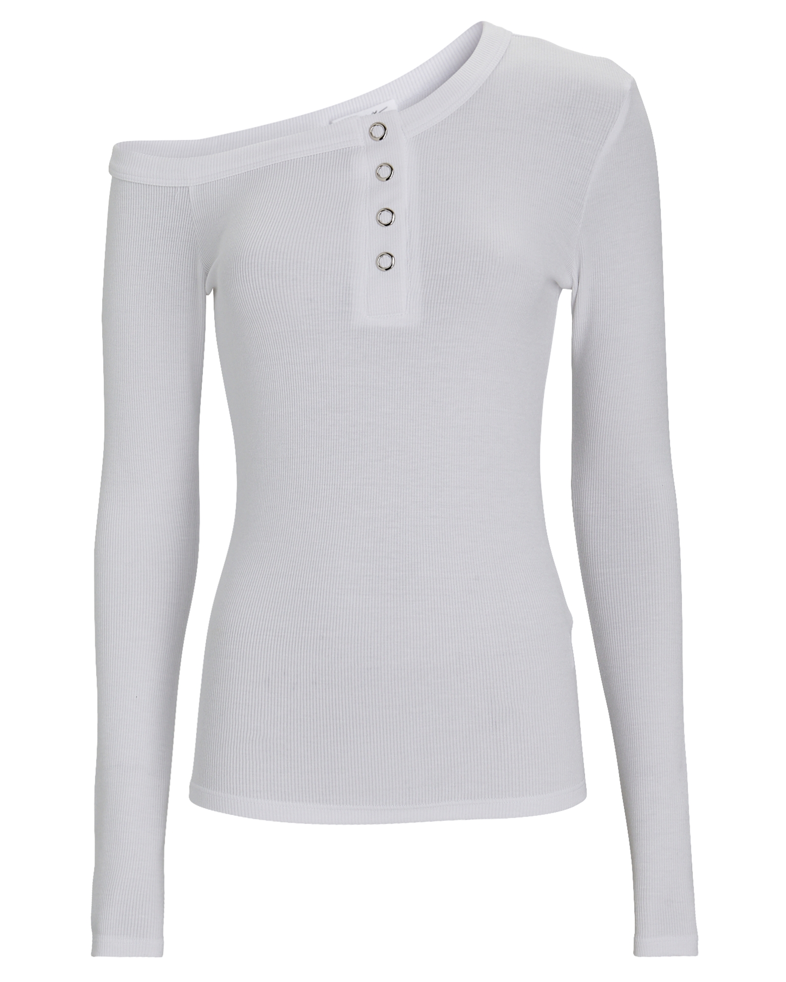 THE LINE BY K HARLEY ONE-SHOULDER HENLEY TOP,060085305490