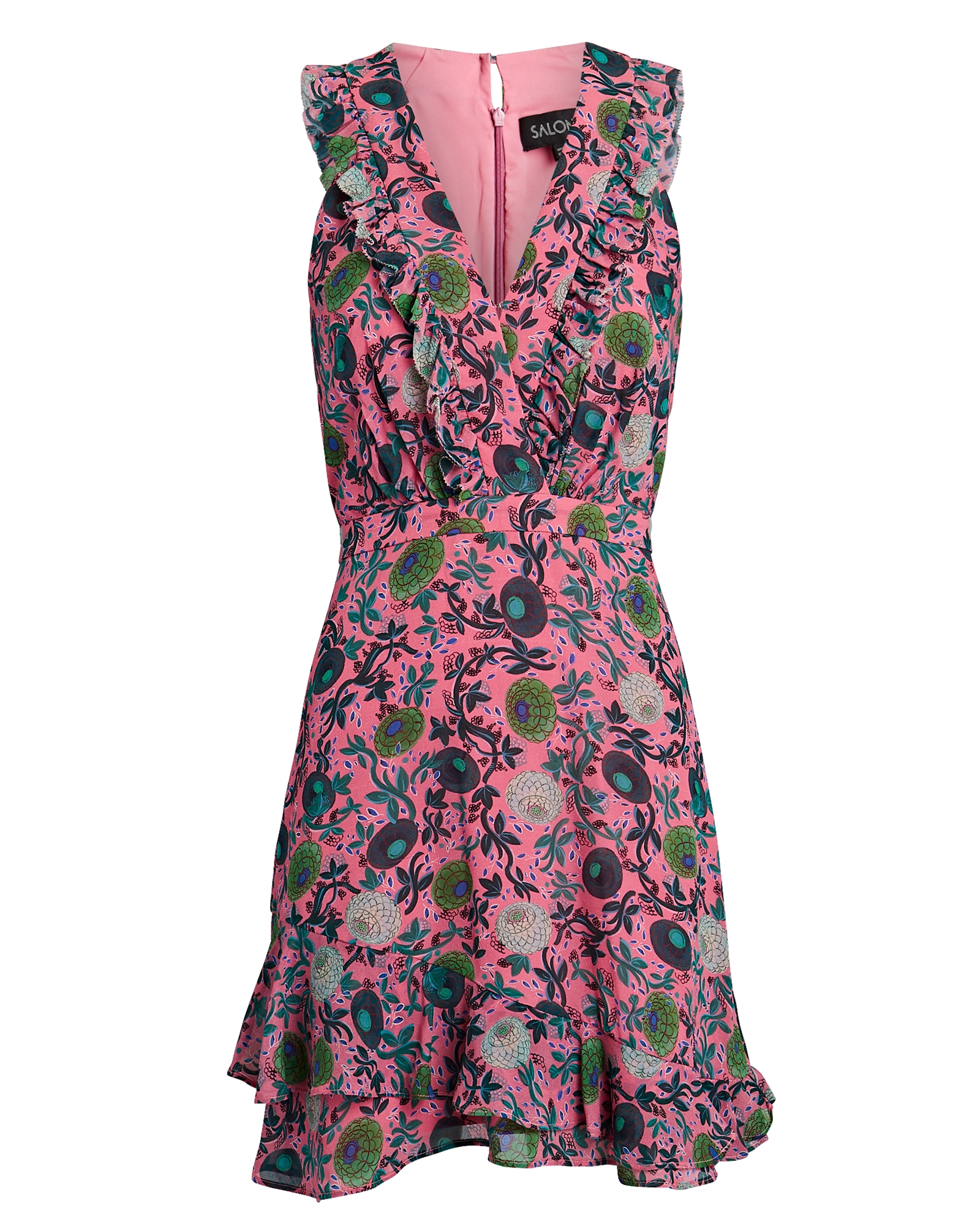 Saloni Anna Sleeveless Floral Mini Dress | INTERMIX®