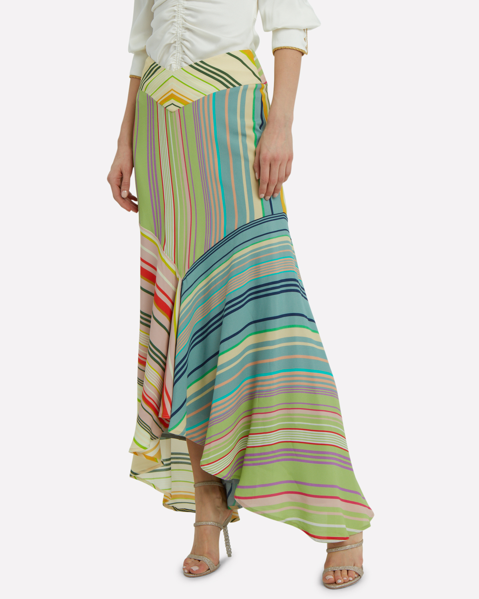 Beverly Silk Striped Mermaid Skirt | INTERMIX®