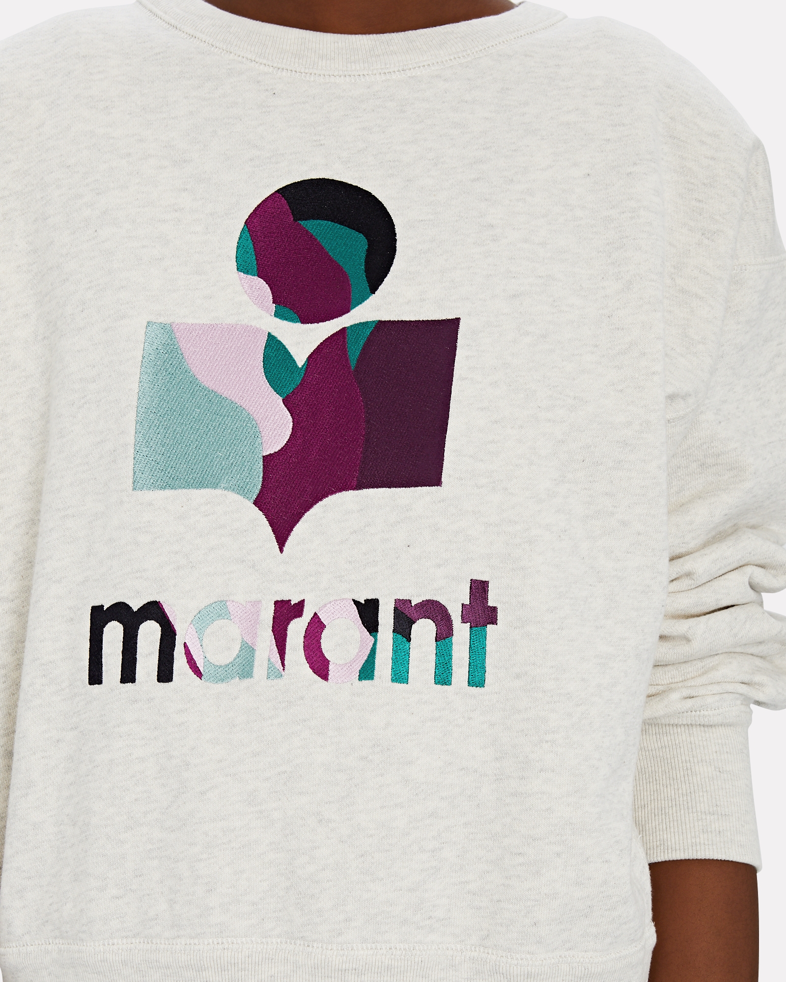 Isabel Marant Étoile Mobyli Embroidered Logo Sweatshirt | INTERMIX®