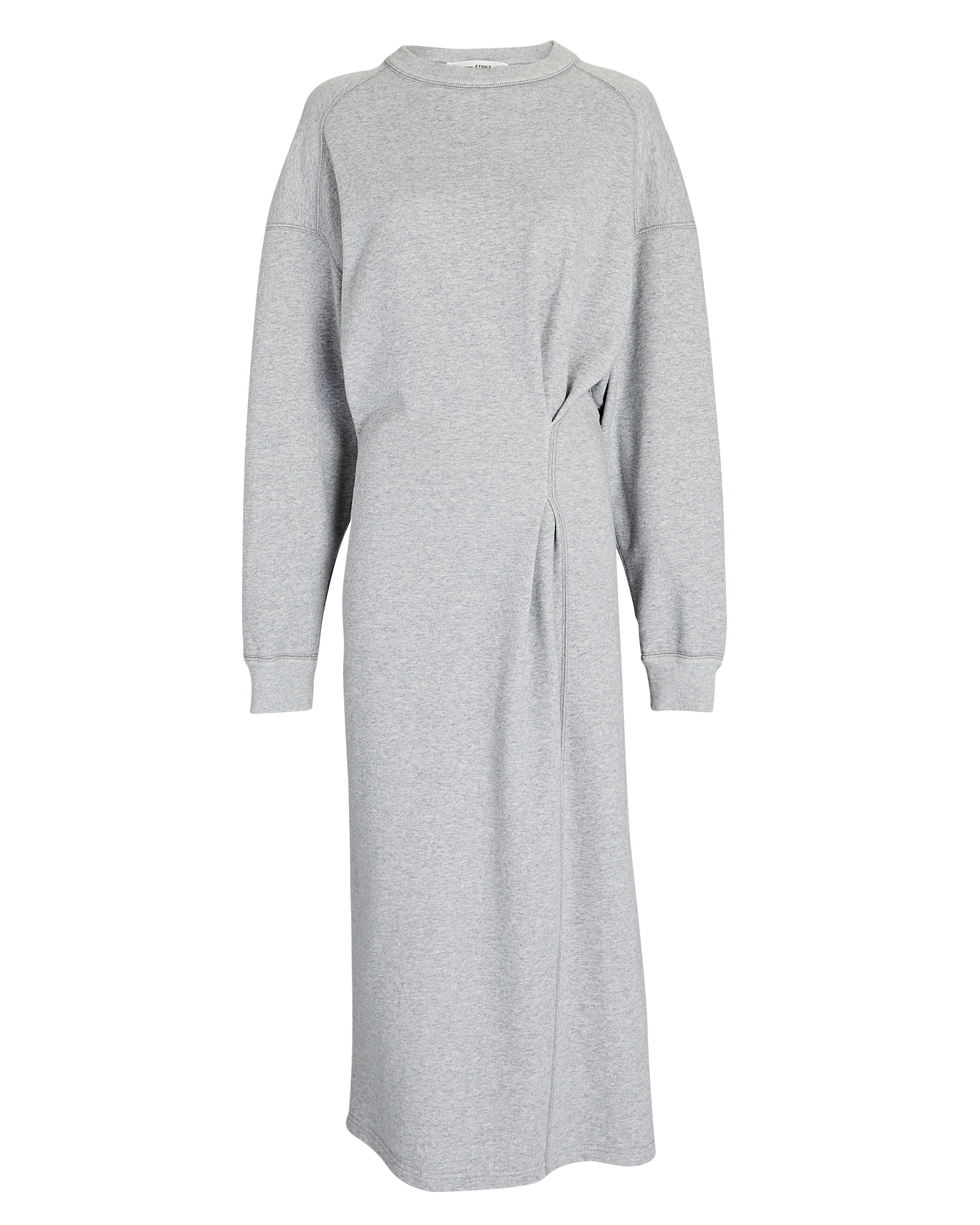 Isabel Marant Étoile Meg Sweatshirt French Terry Midi Dress in Grey ...