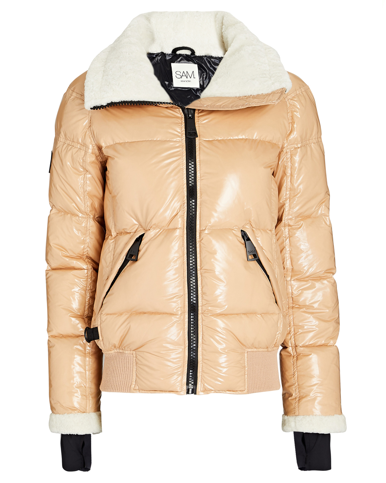 SAM. Ellie Shearling-Trimmed Quilted Puffer Jacket | INTERMIX®