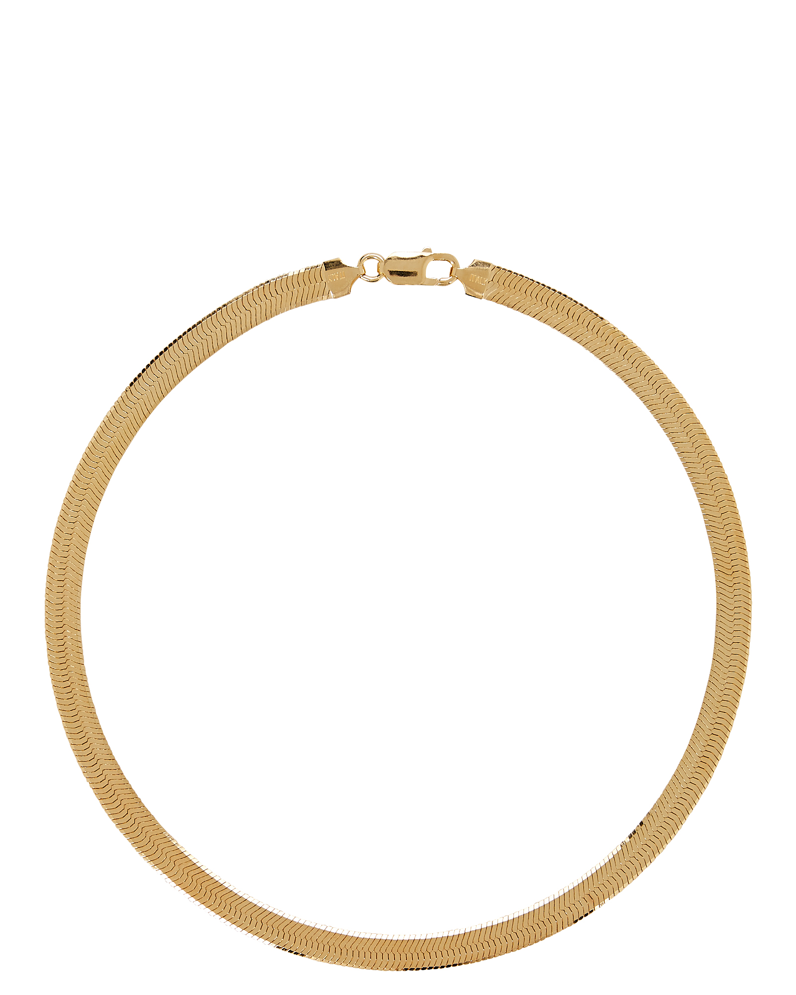 Loren Stewart Herringbone Xl Gold Vermeil Necklace