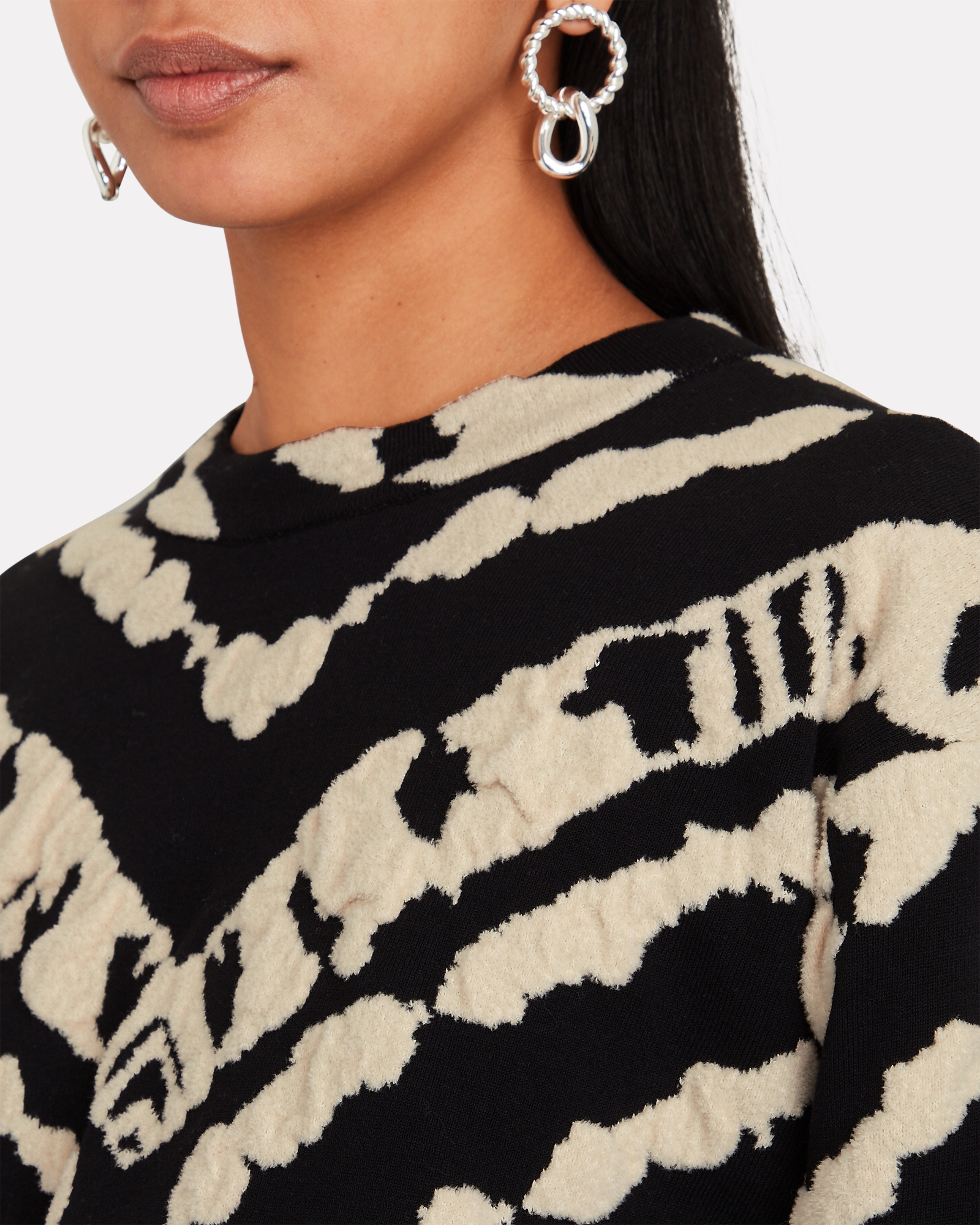Abstract Jacquard Sweater