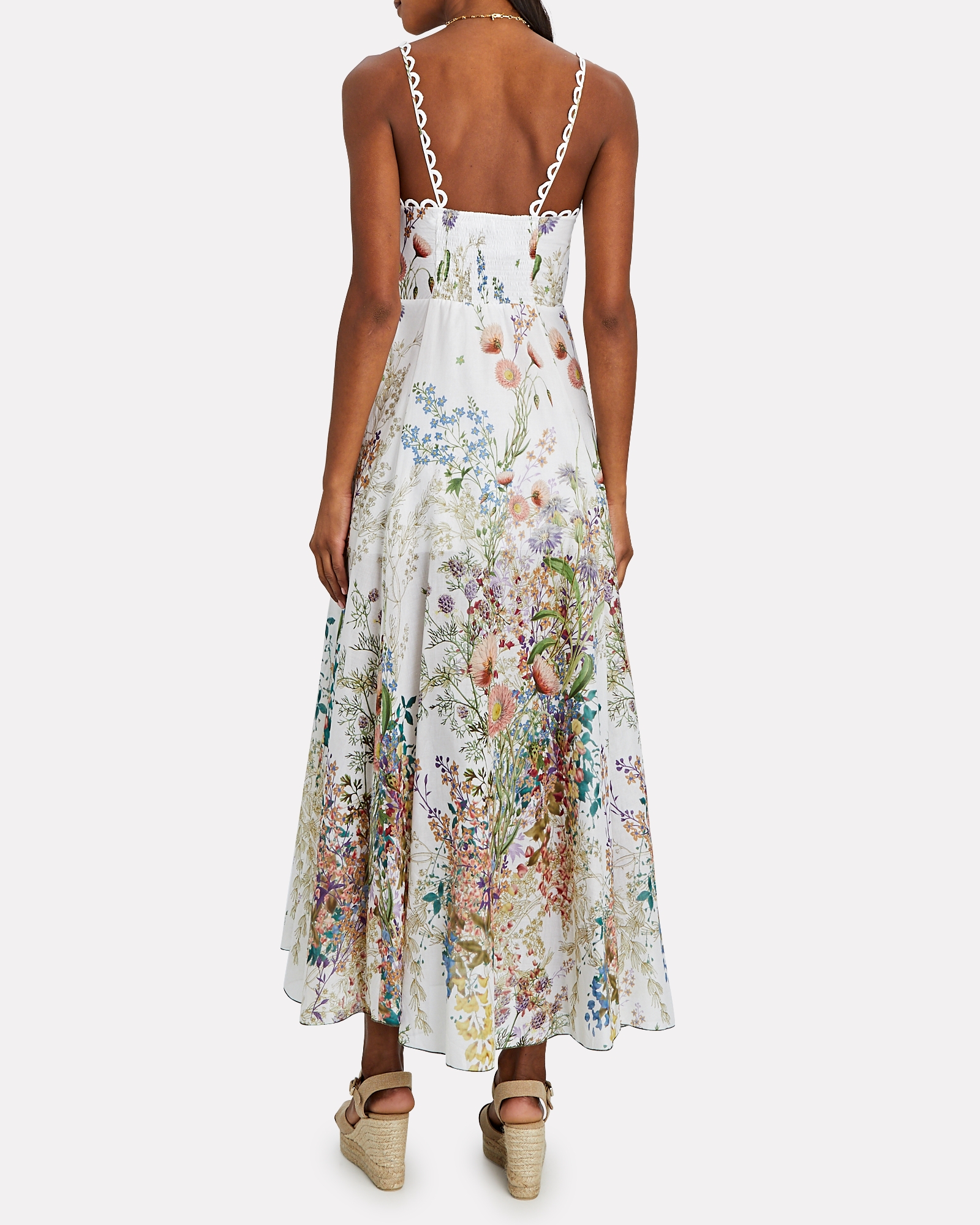 Charo Ruiz Debbie Floral Cotton Midi Dress | INTERMIX®