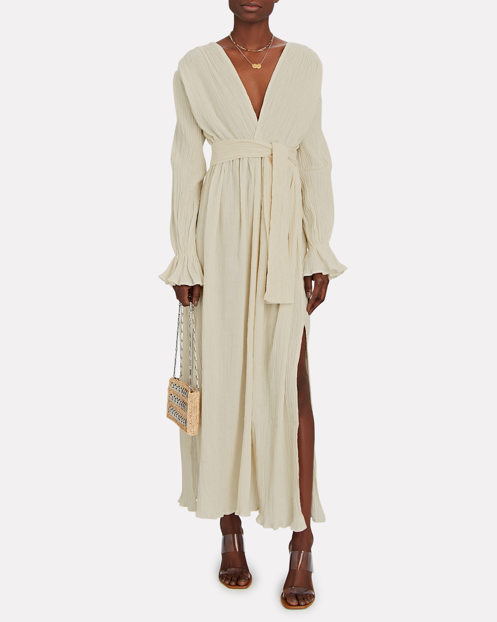 Savannah Morrow The Label Mahria Organic Cotton Wrap Dress | INTERMIX®