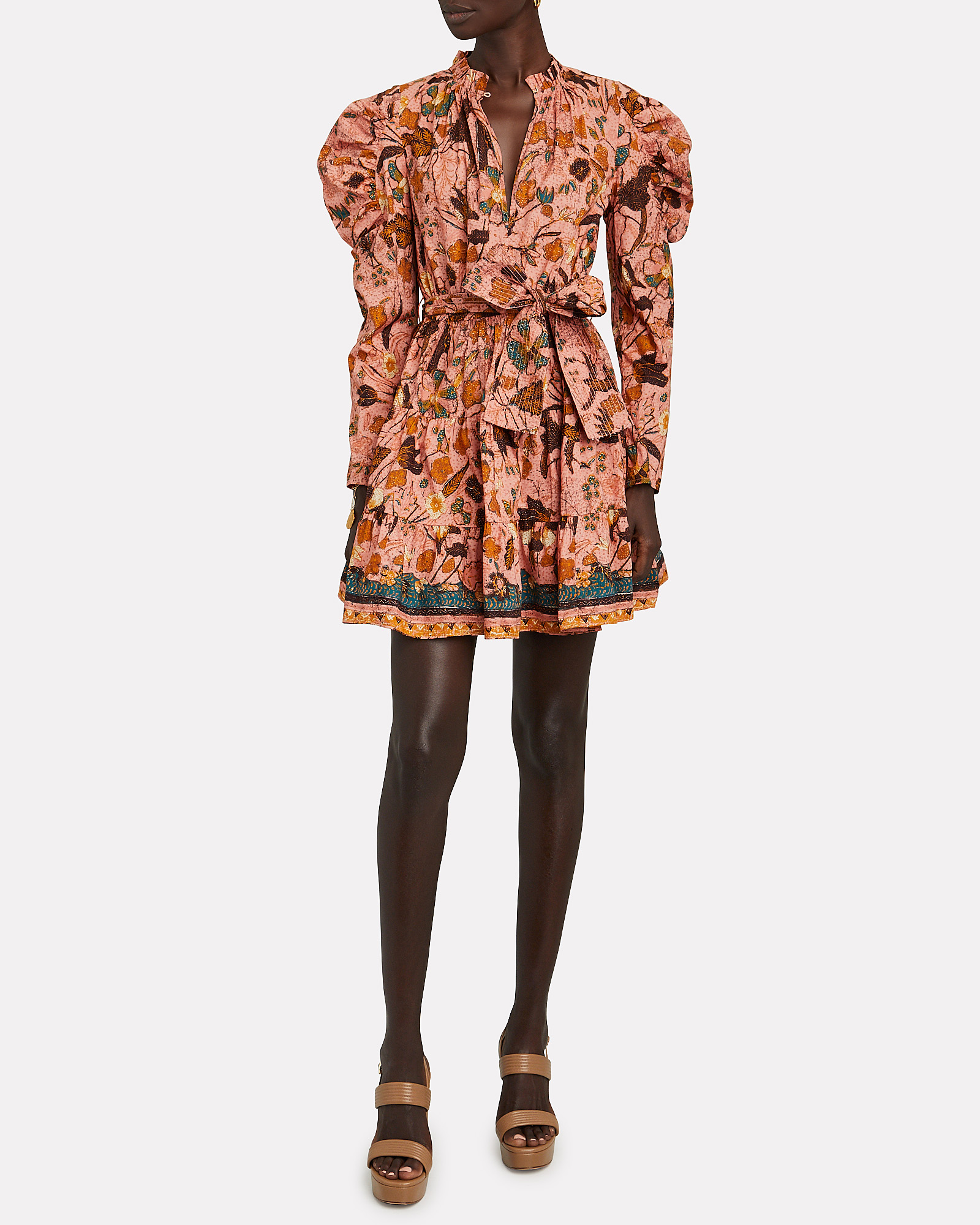 Ulla Johnson Naima Printed Puff Sleeve Dress | INTERMIX®