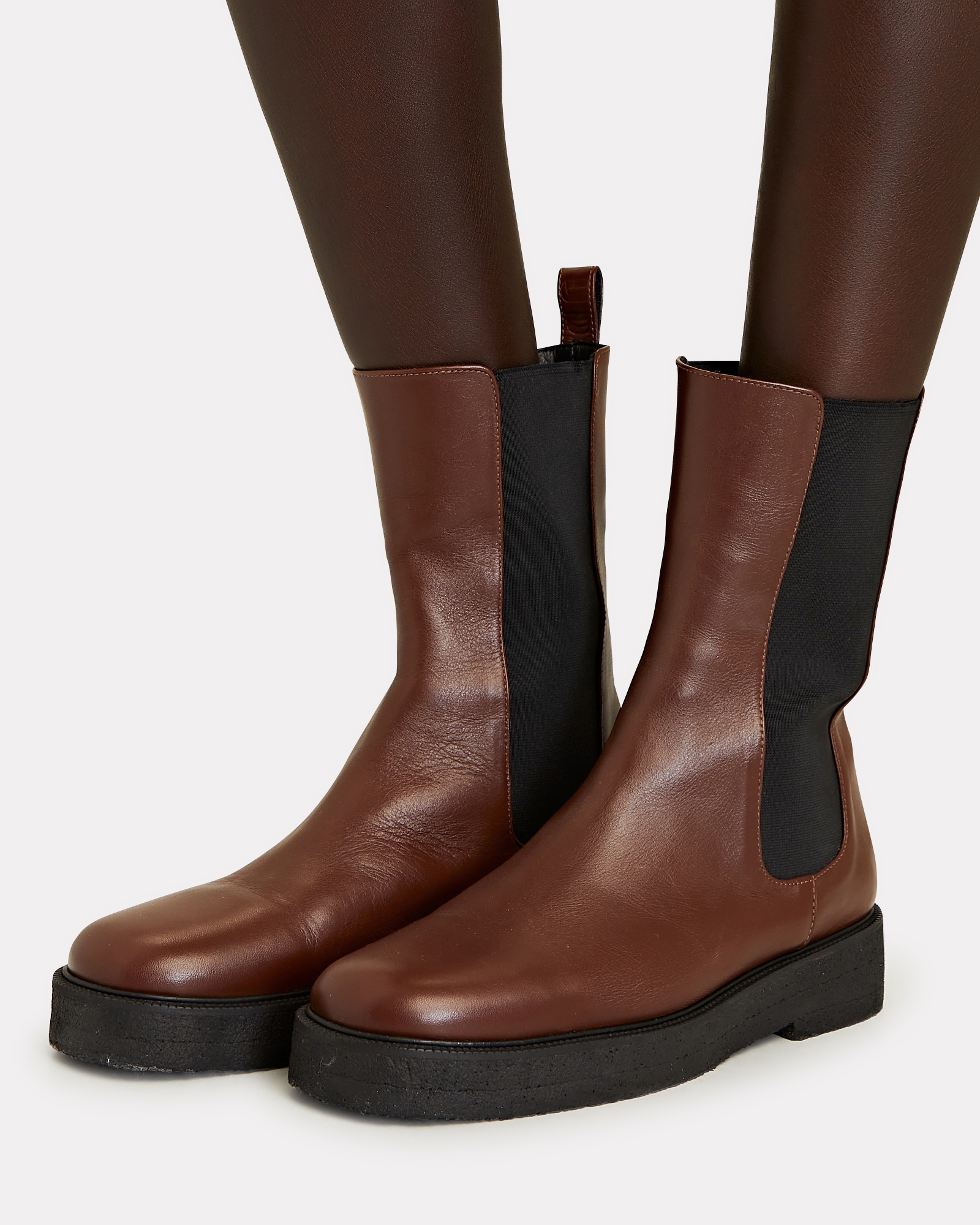 STAUD Palamino Leather Chelsea Boots | INTERMIX®