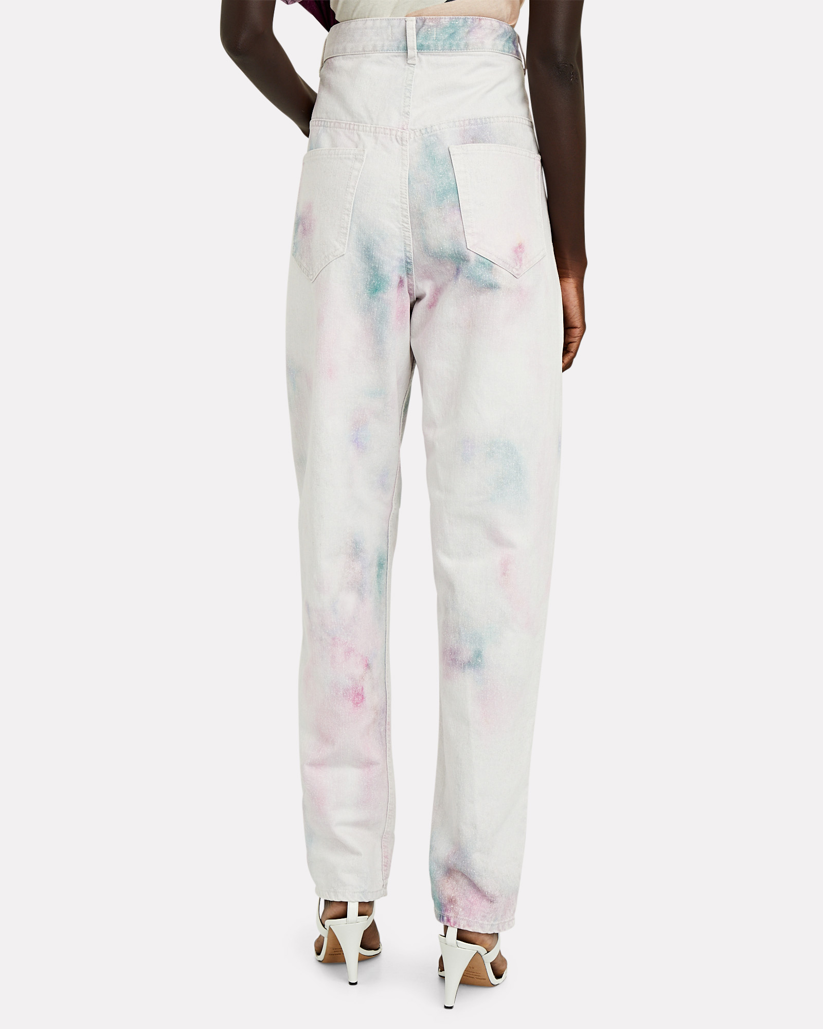 Isabel Marant Étoile Corfy Tapered Tie-Dye Jeans | INTERMIX®