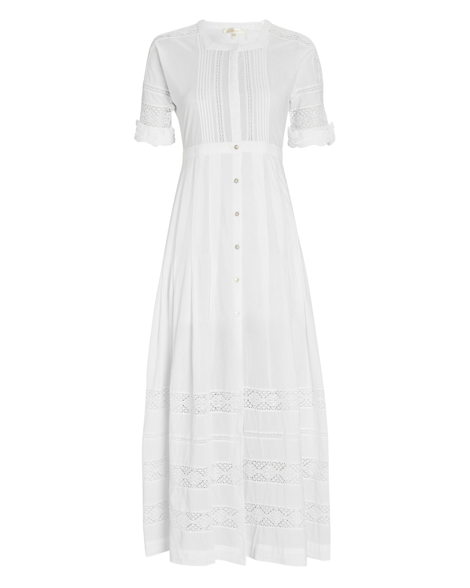 LoveShackFancy Edie Cotton Midi Dress | INTERMIX®
