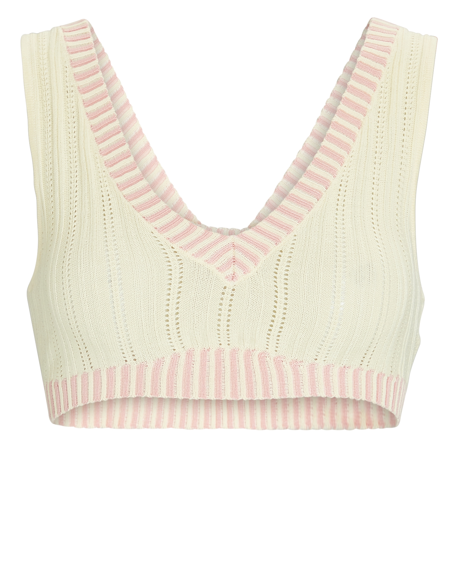 For Love and Lemons Rhea Pointelle Crop Top | INTERMIX®