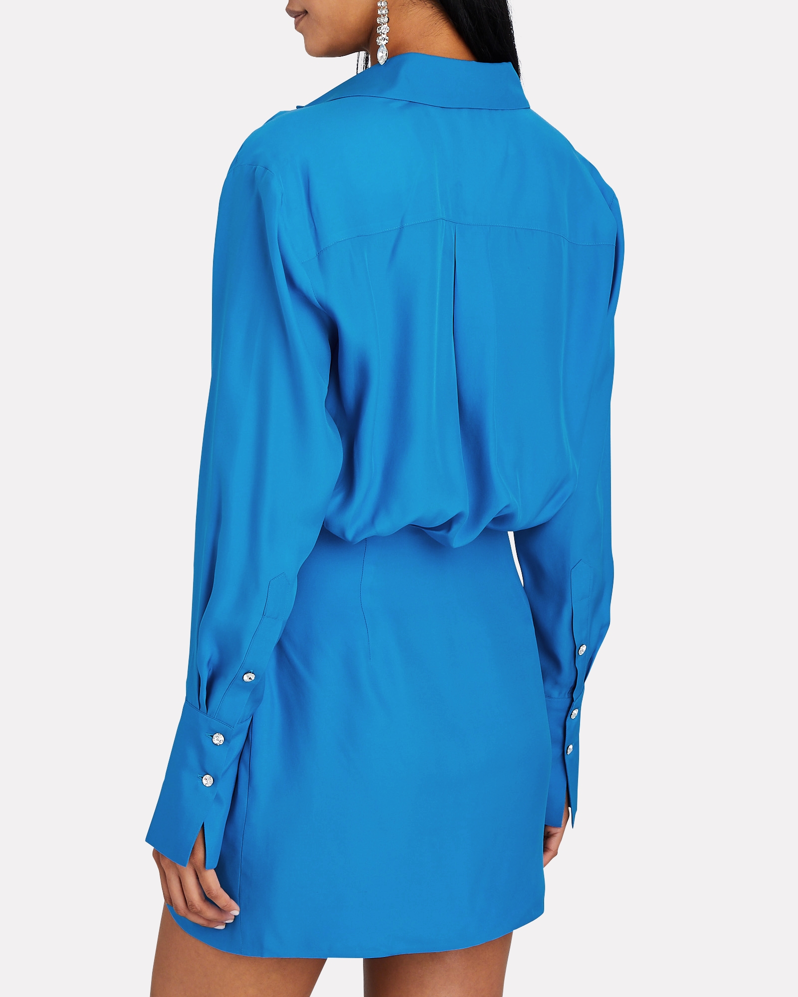 Gauge81 Naha Draped Mini Shirt Dress | INTERMIX®
