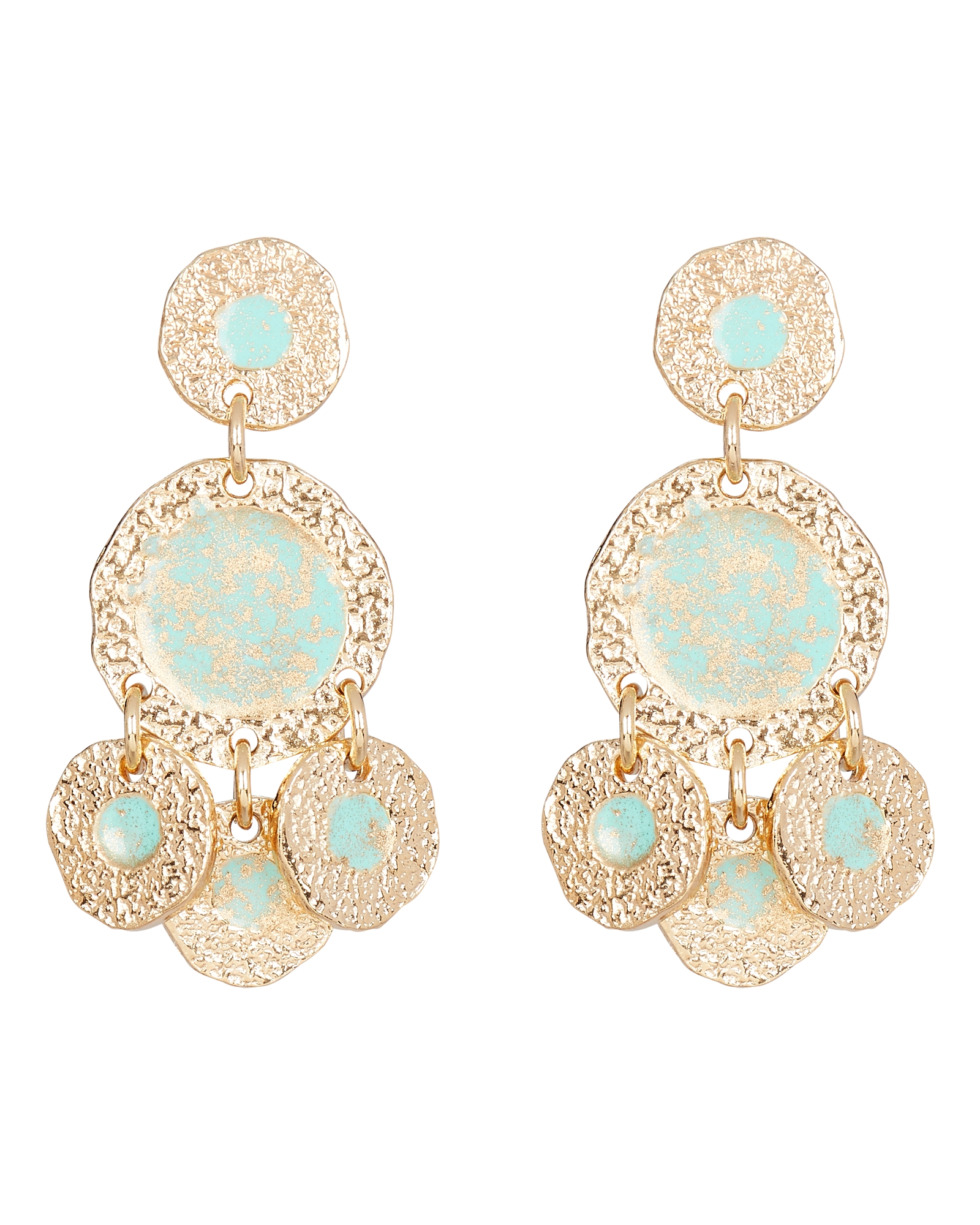 Gas Bijoux Illusion Hammered Disc Earrings | INTERMIX®