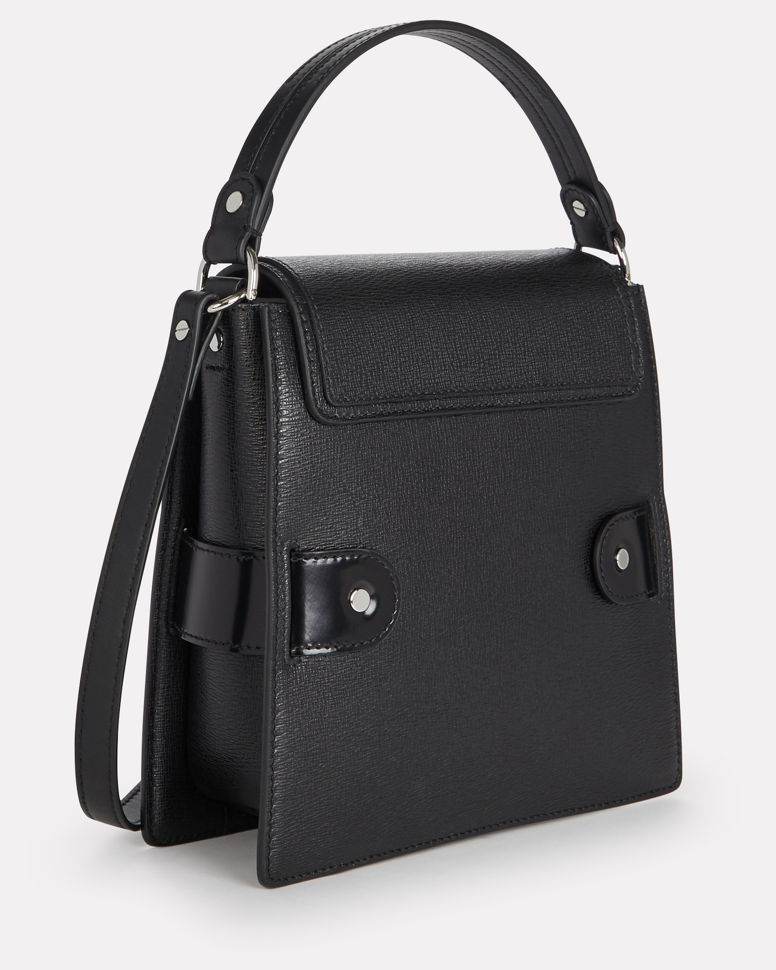 Trapeze Buckle Leather Bag