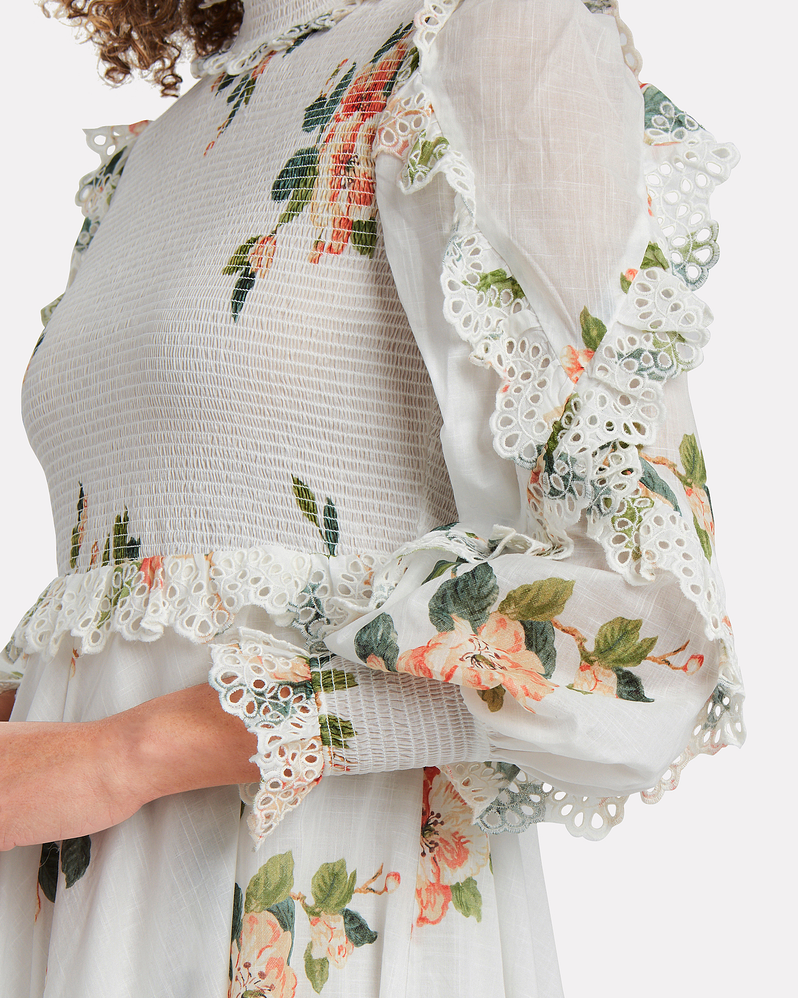Zimmermann | Kirra Shirred Floral Dress | INTERMIX®