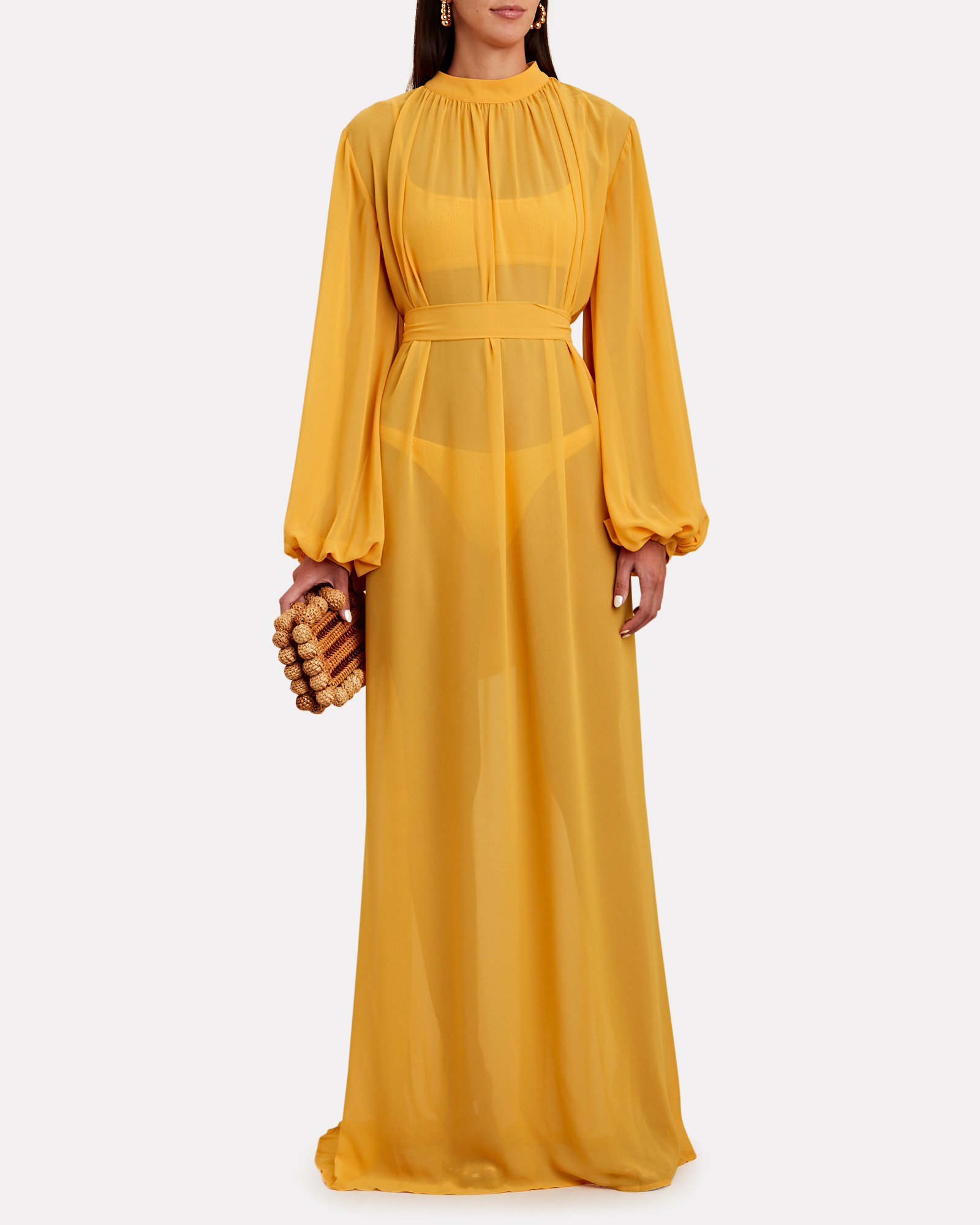 Andrea Iyamah Sade Chiffon Cover-Up Dress | INTERMIX®