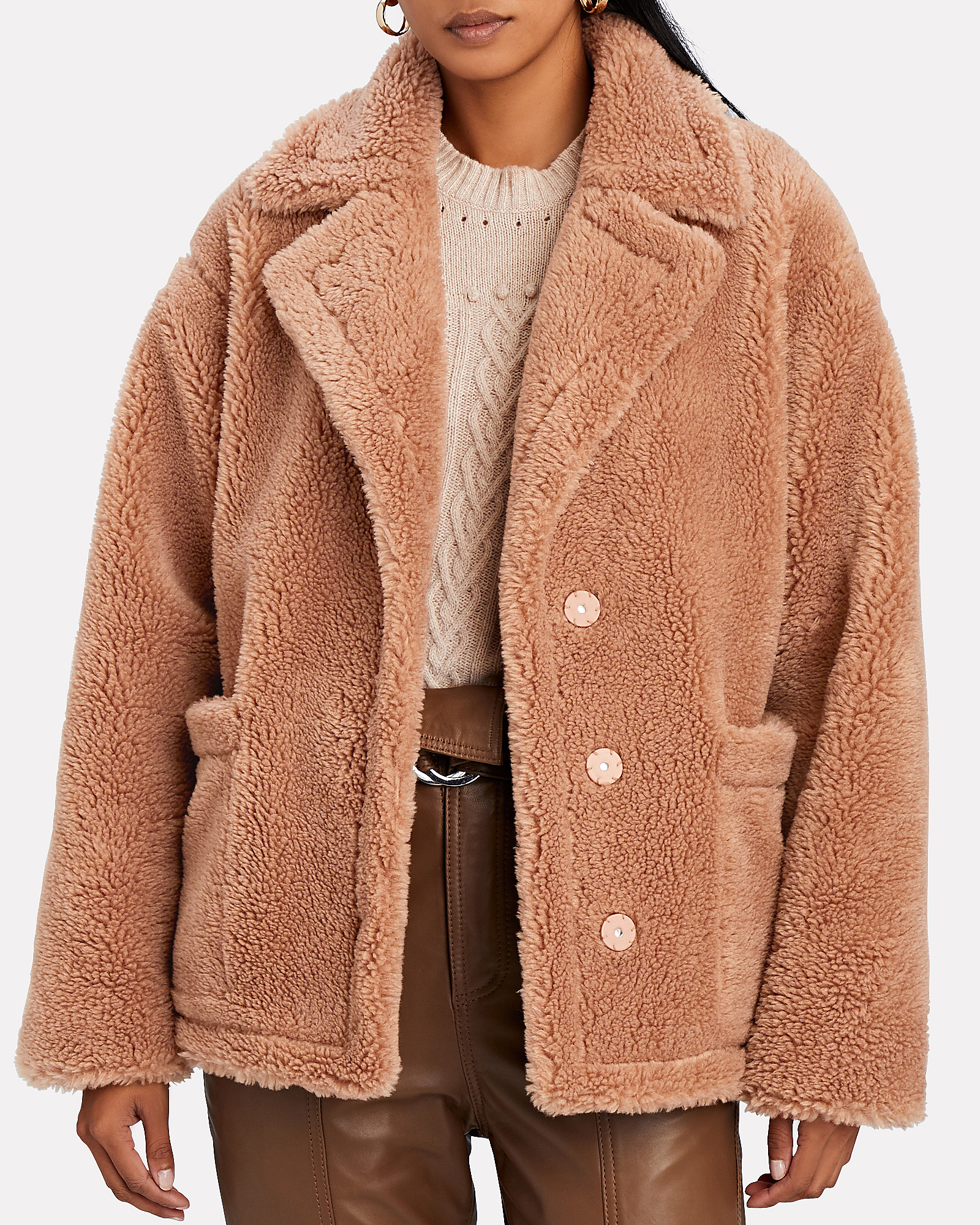 STAND Mairna Teddy Faux Shearling Jacket | INTERMIX®