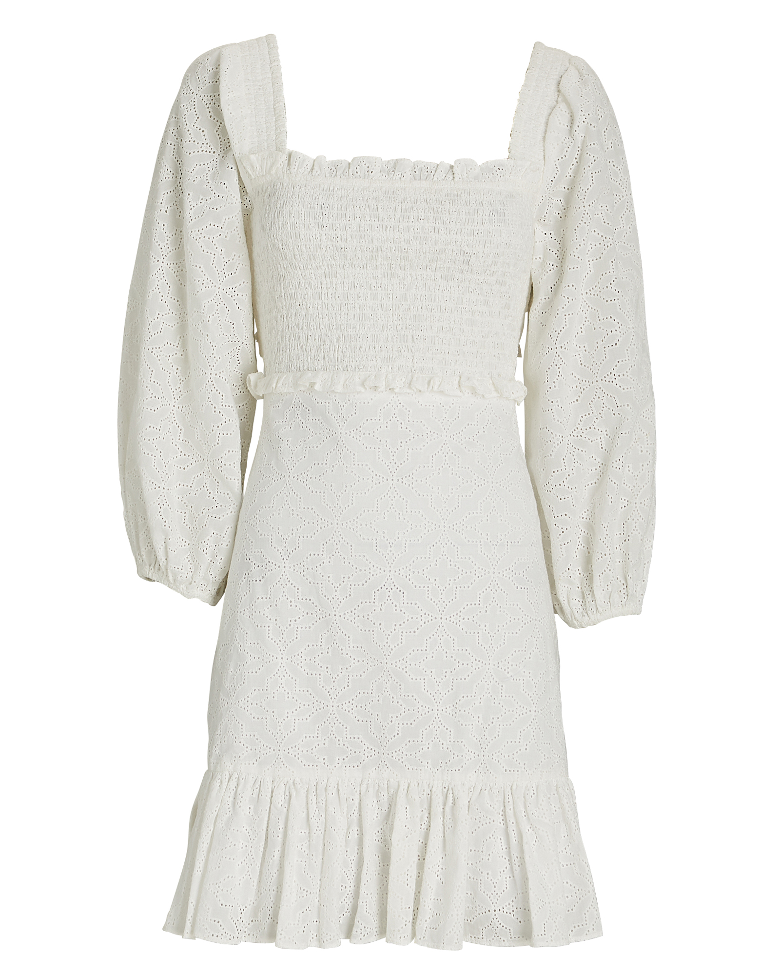 Veronica Beard Denise Embroidered Mini Dress | INTERMIX®