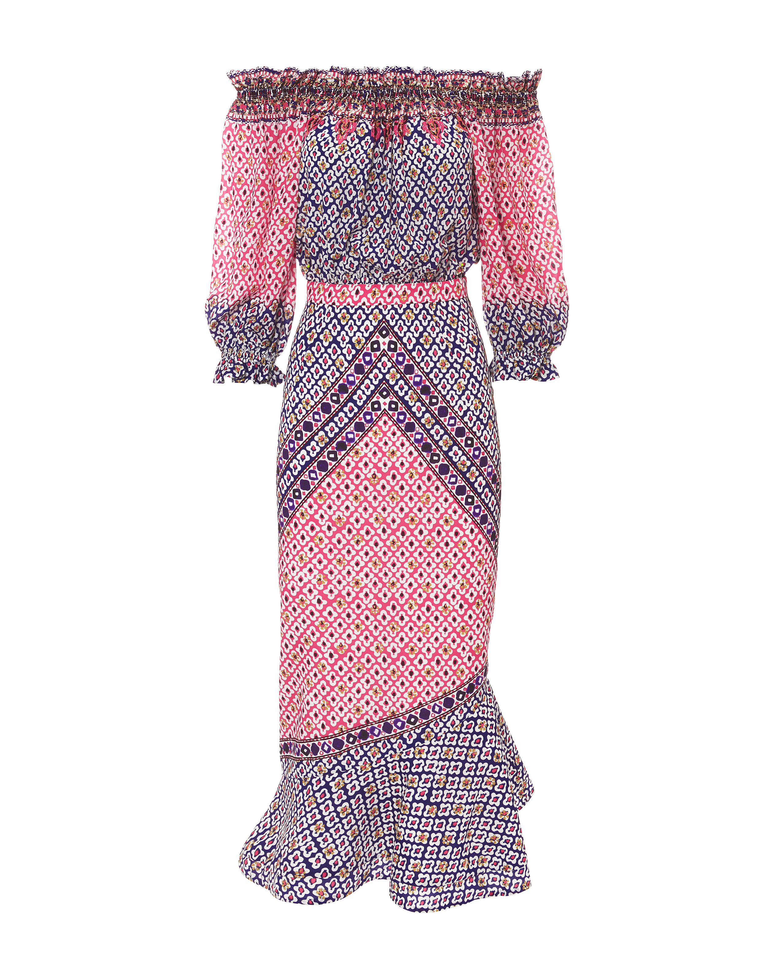 SALONI Grace Off Shoulder Dress,1186-GRACE