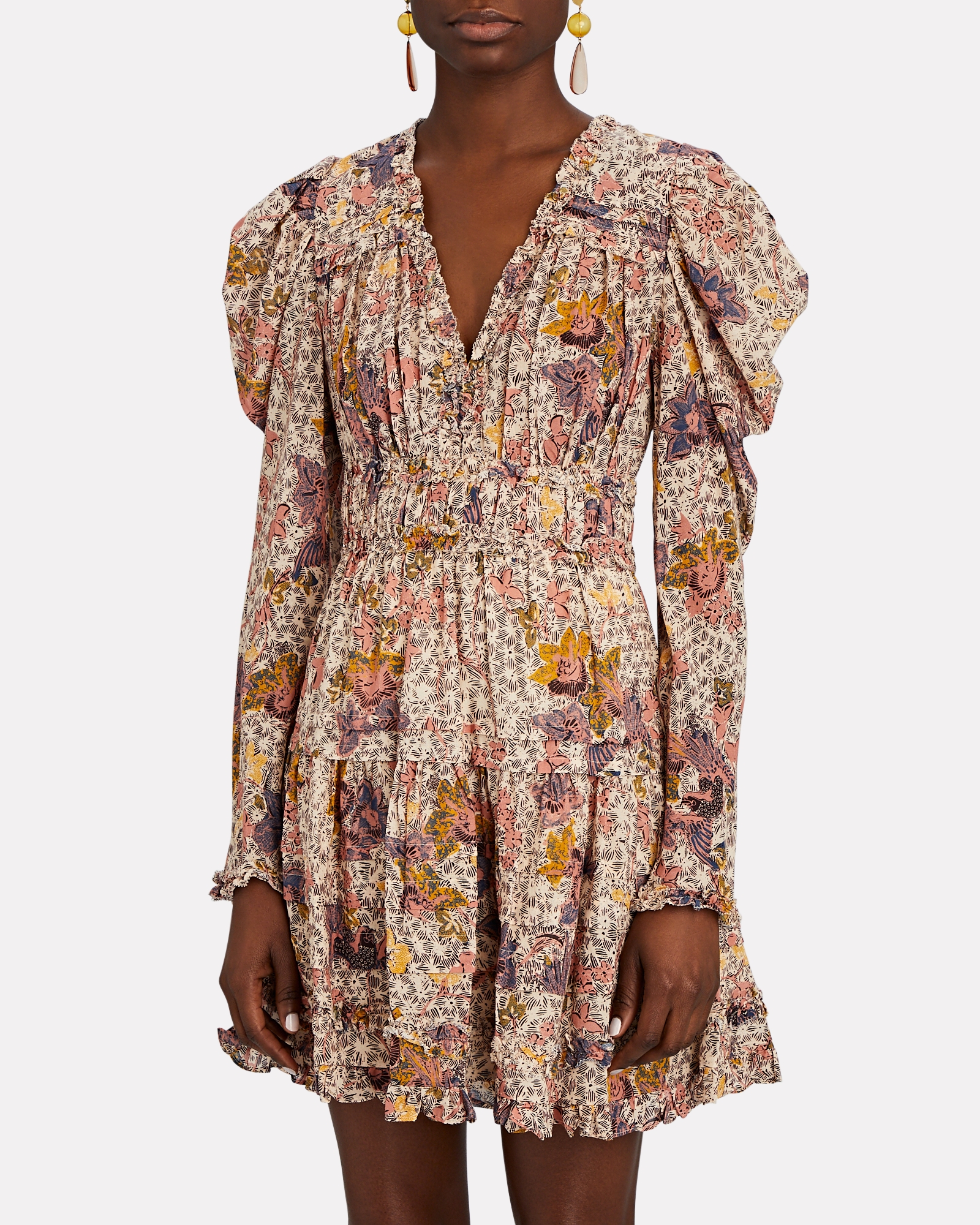 Ulla Johnson Julie Printed Puff Sleeve Dress | INTERMIX®