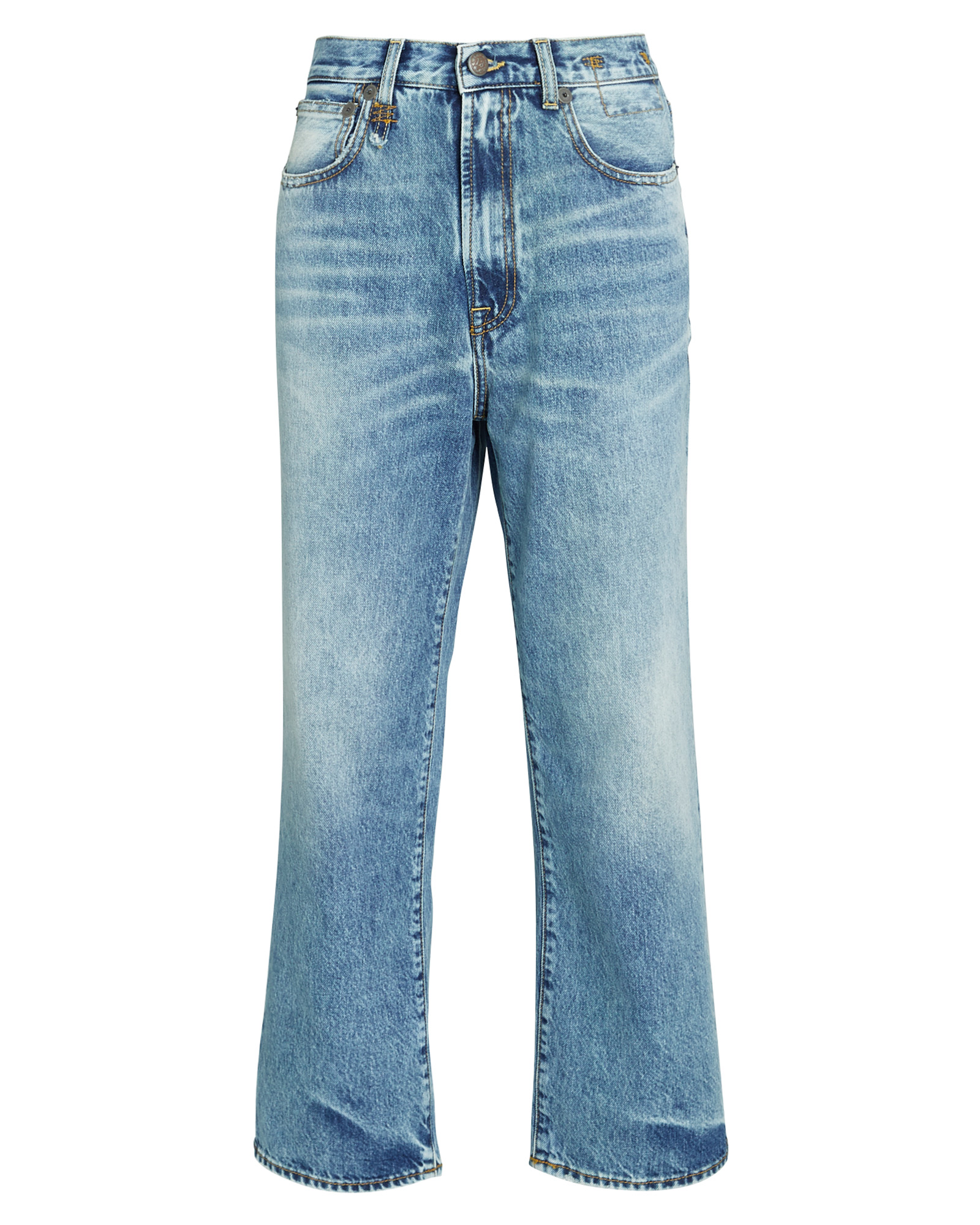 R13 Royer Cropped Straight-Leg Jeans | INTERMIX®