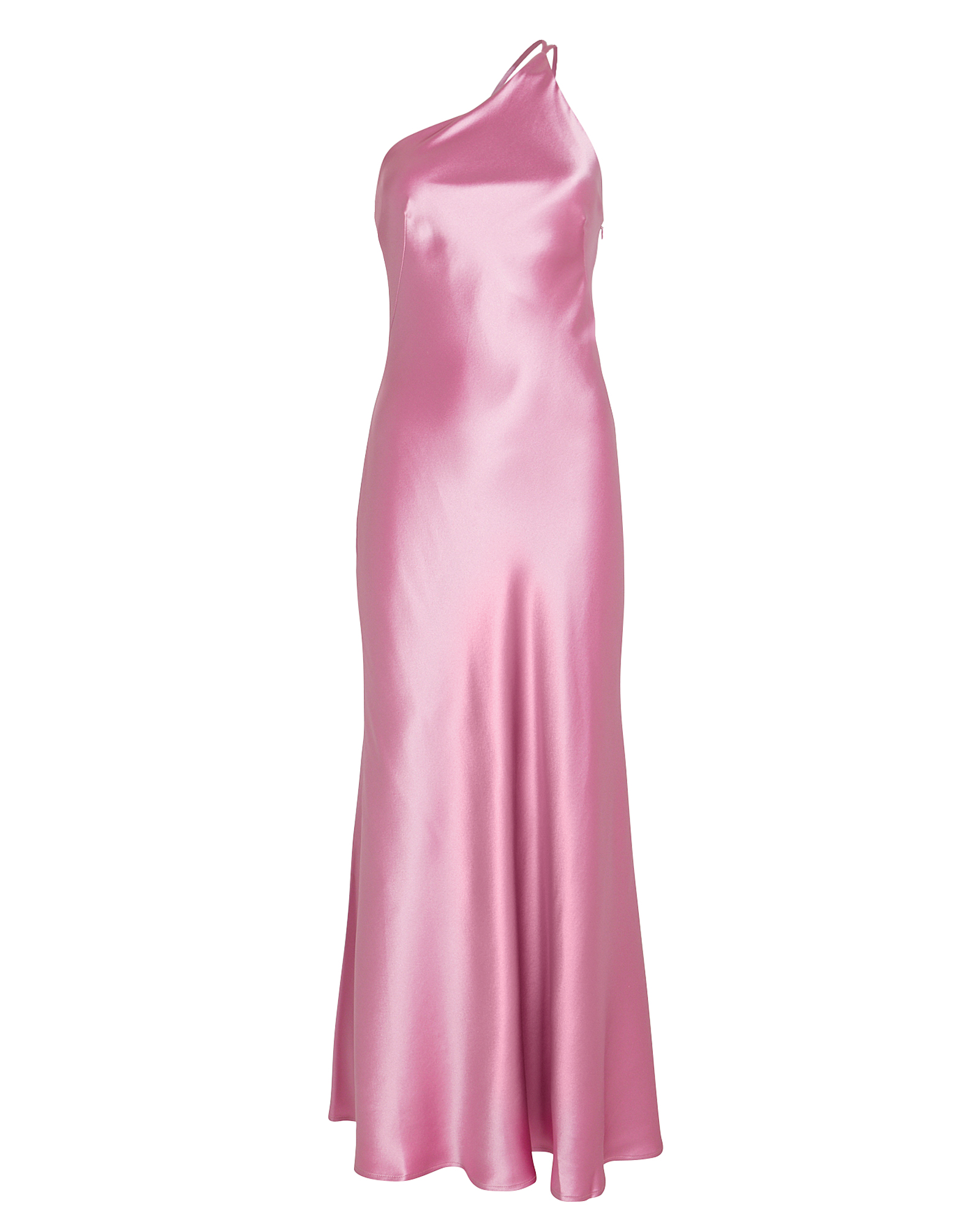 Roxy One-Shoulder Silk Gown