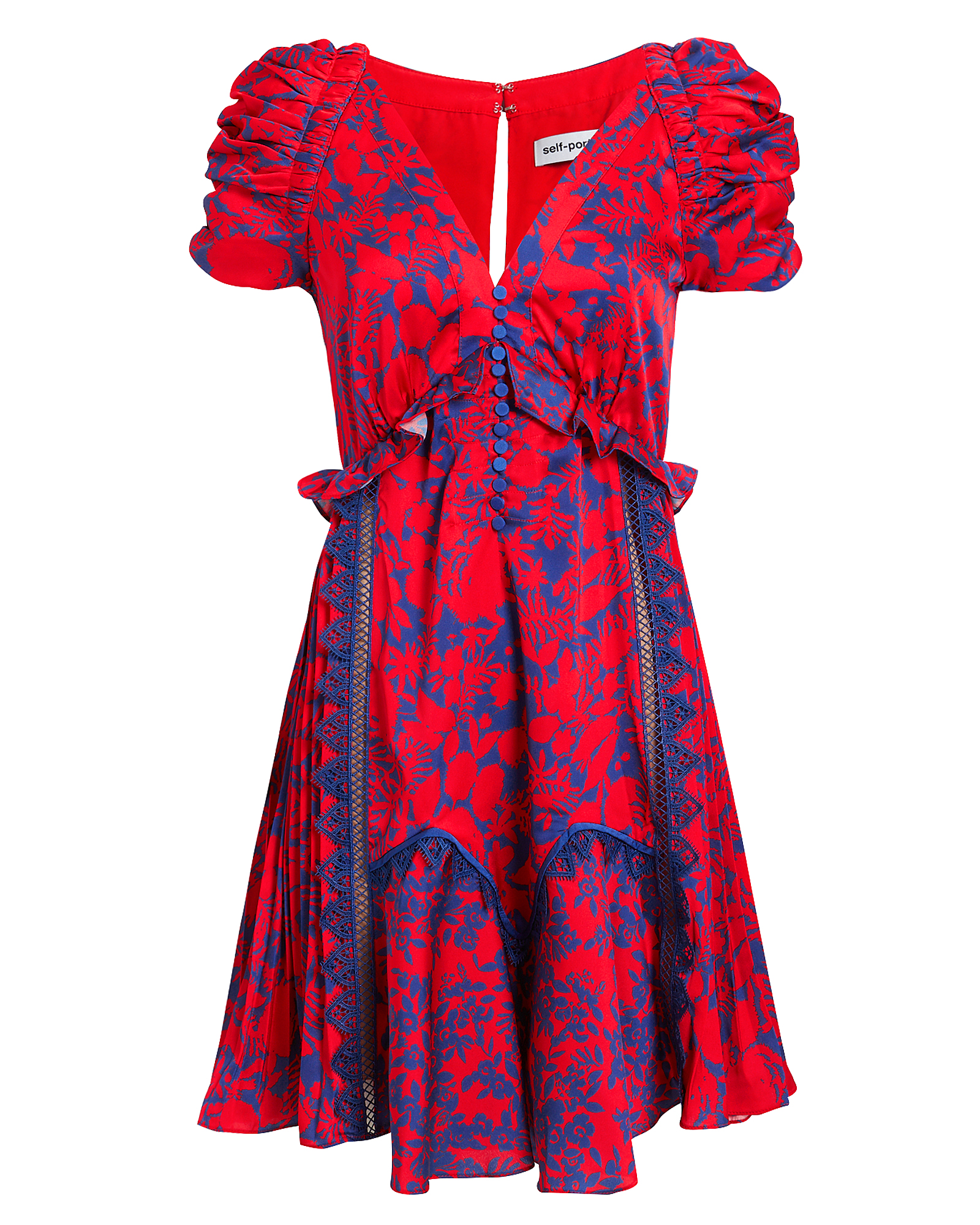 Red Floral Mini Dress | INTERMIX®