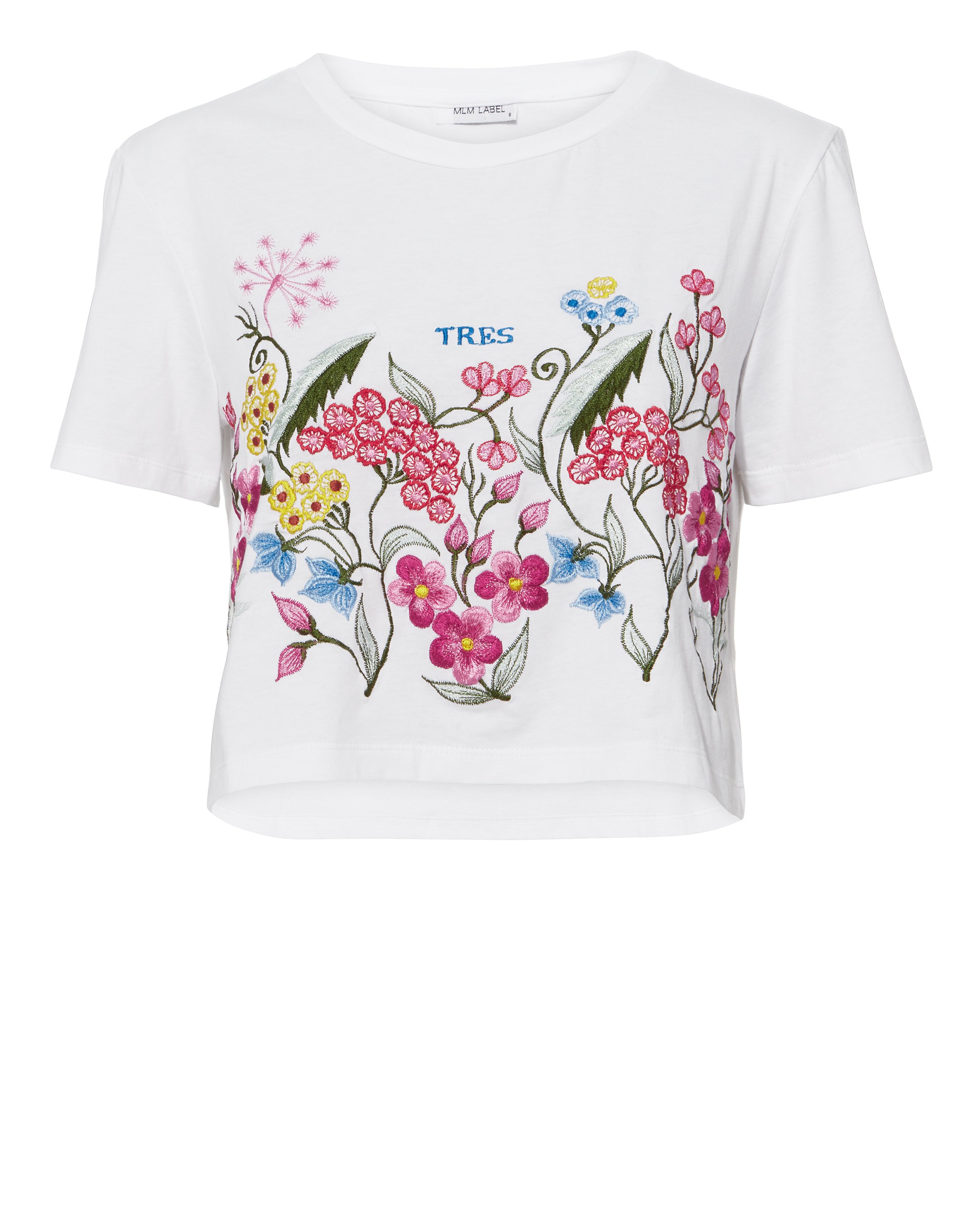 MLM Tres Floral Embroidery Tee,MLM342A-TRES-ONL