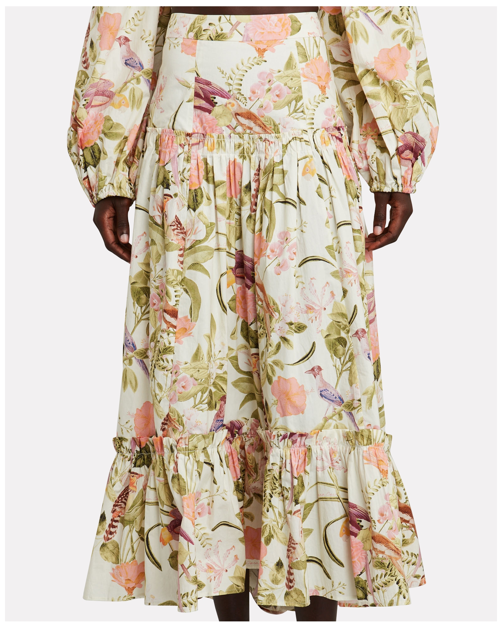 cara cara Tisbury Floral Midi Skirt | INTERMIX®