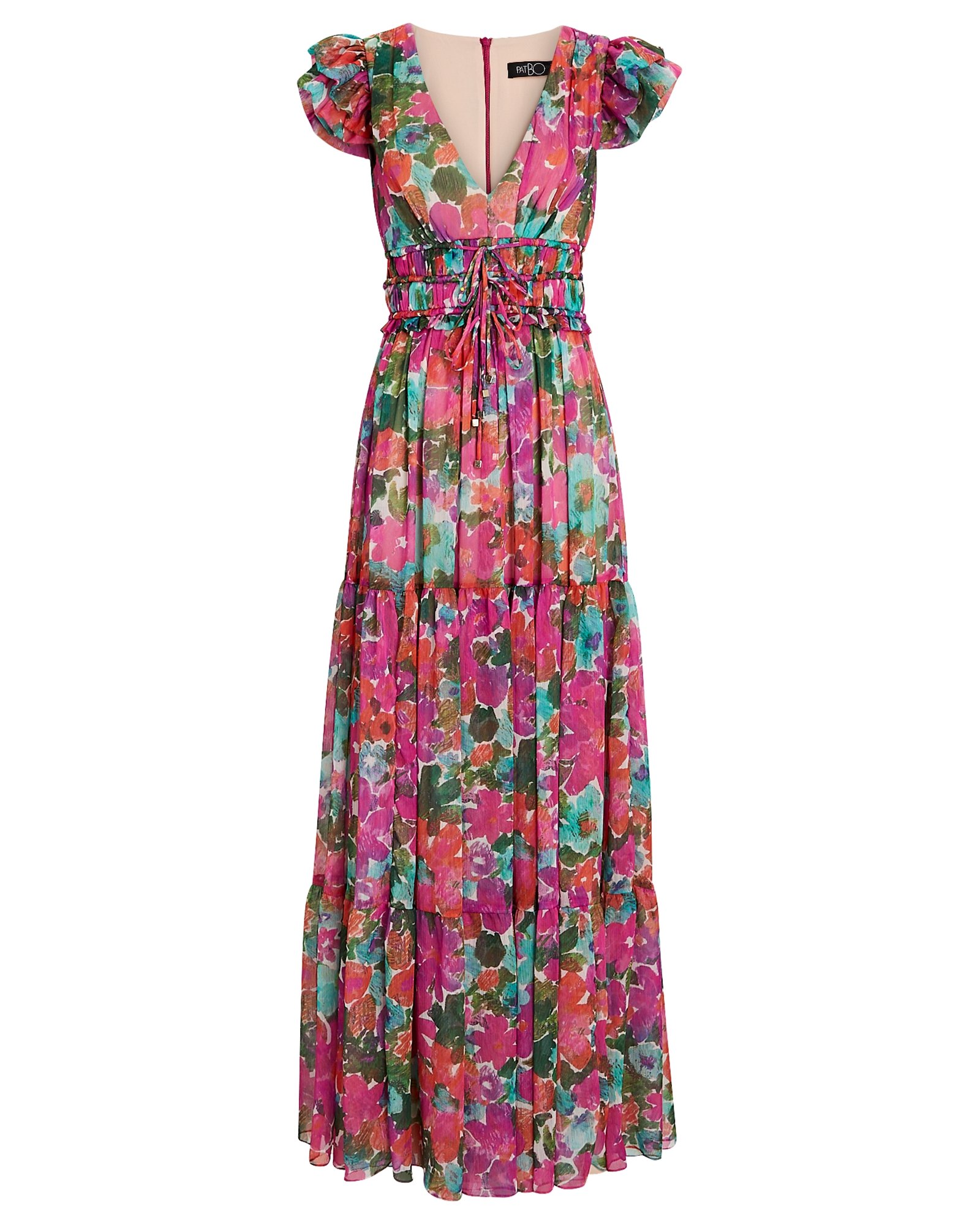 PatBO Gabi Flutter Floral Maxi Dress | INTERMIX®