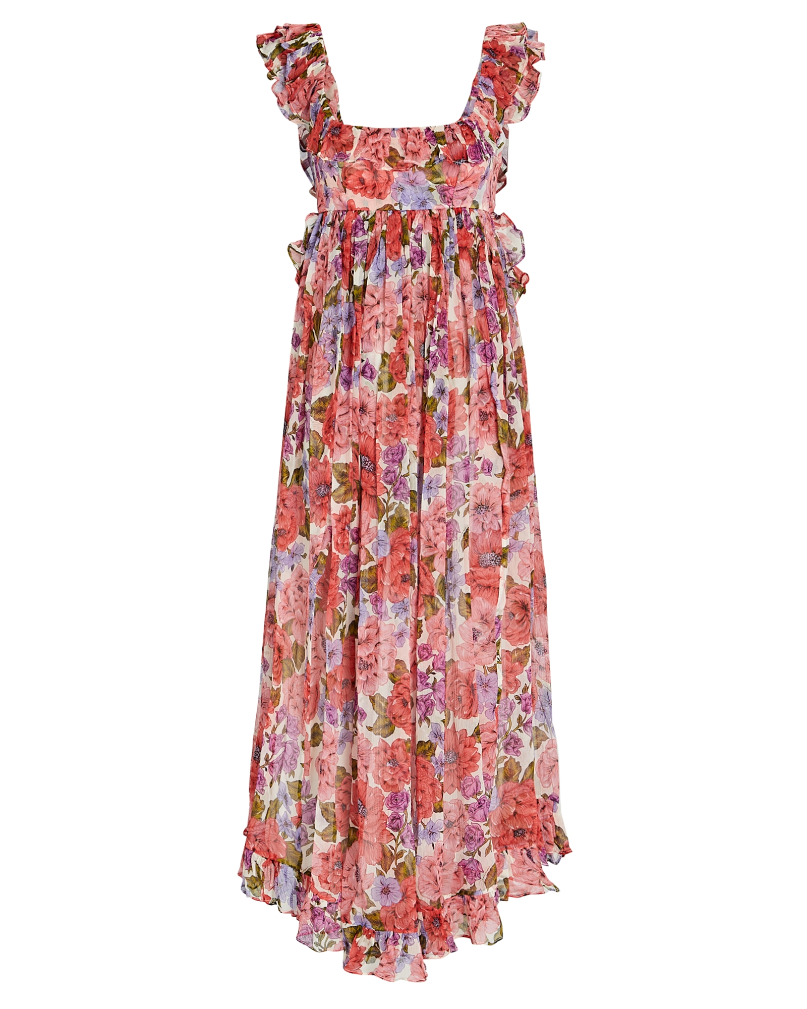 Zimmermann Poppy Floral Silk Midi Dress | INTERMIX®