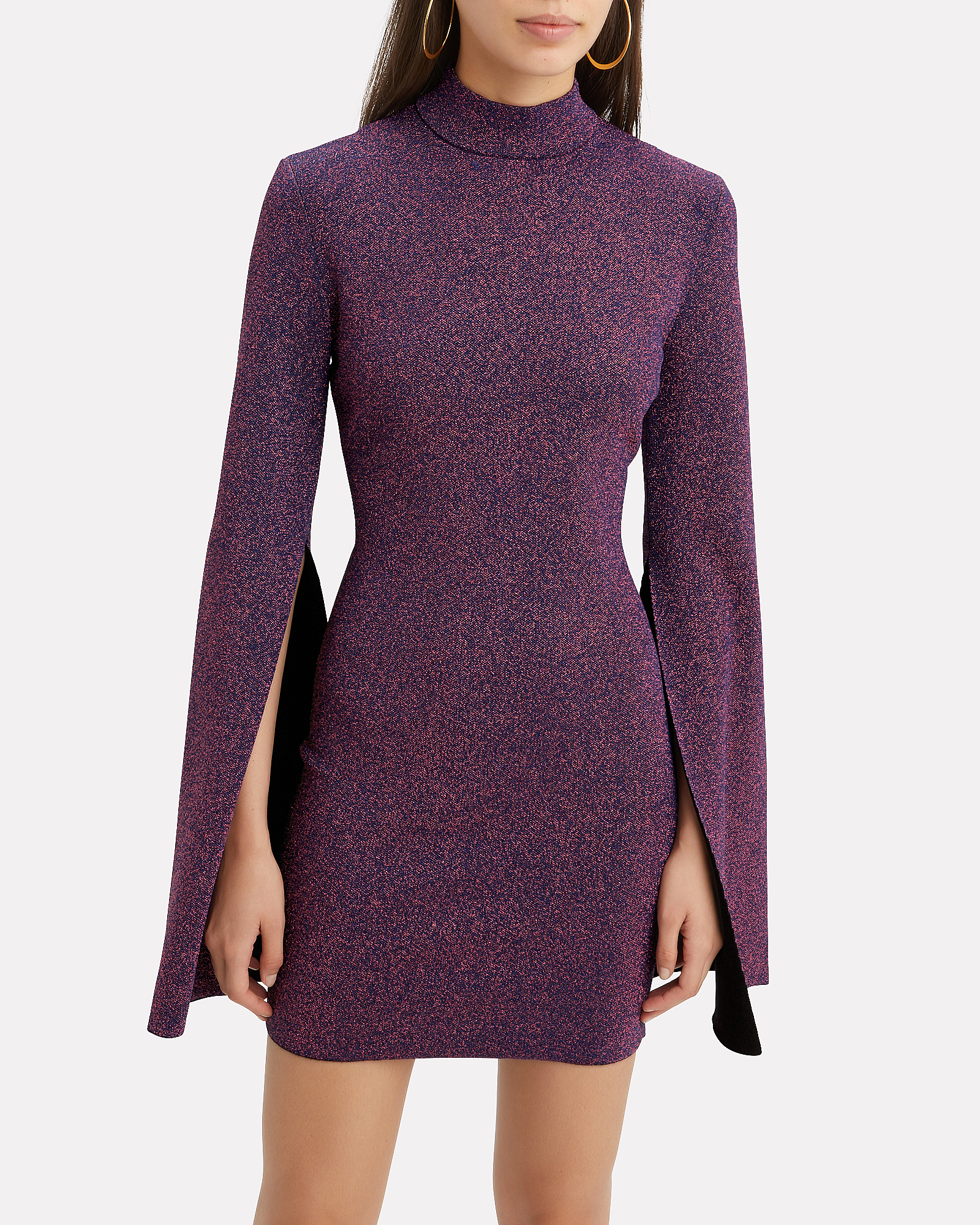 Purple knit dress