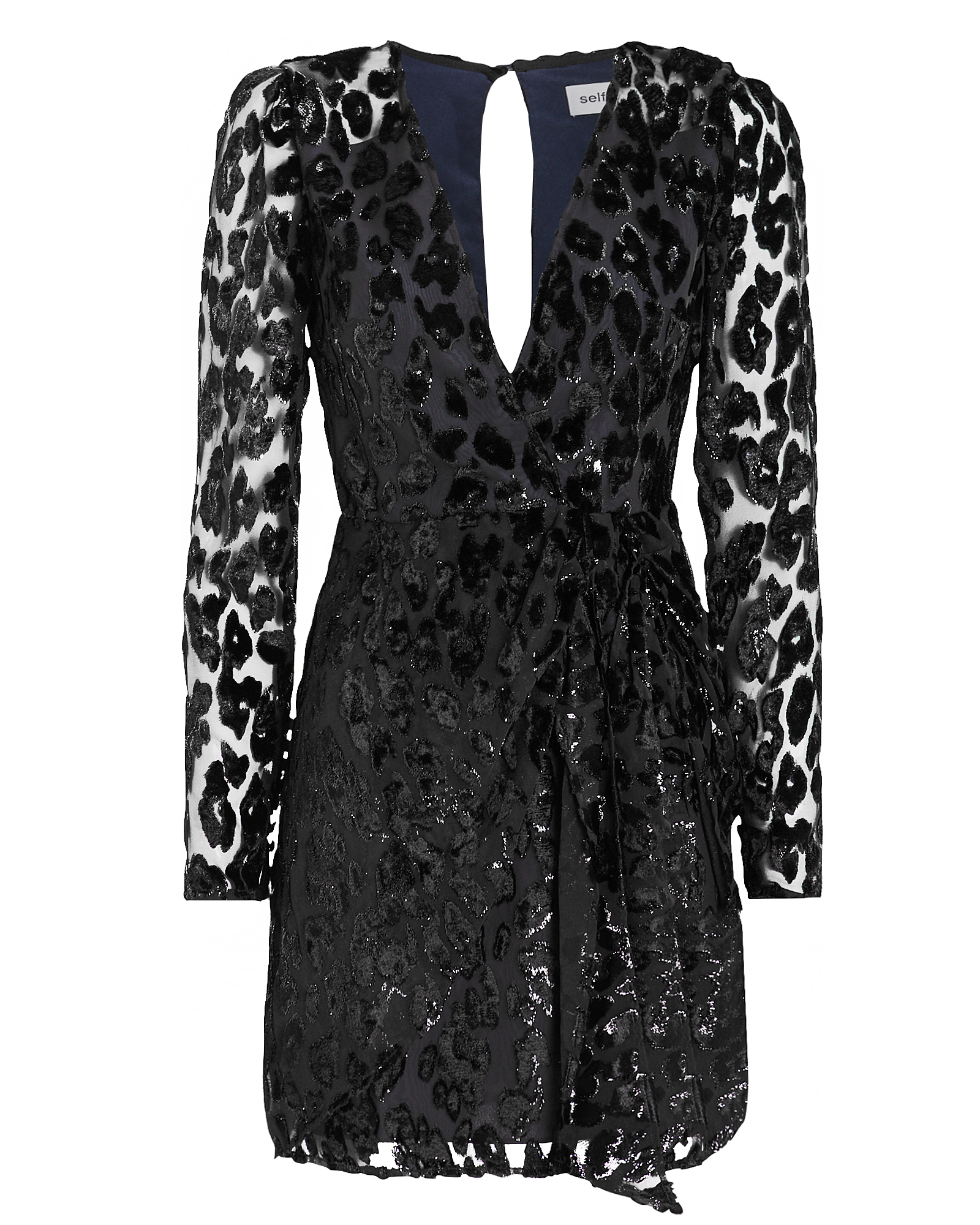 Metallic Leopard Mini Dress | INTERMIX®