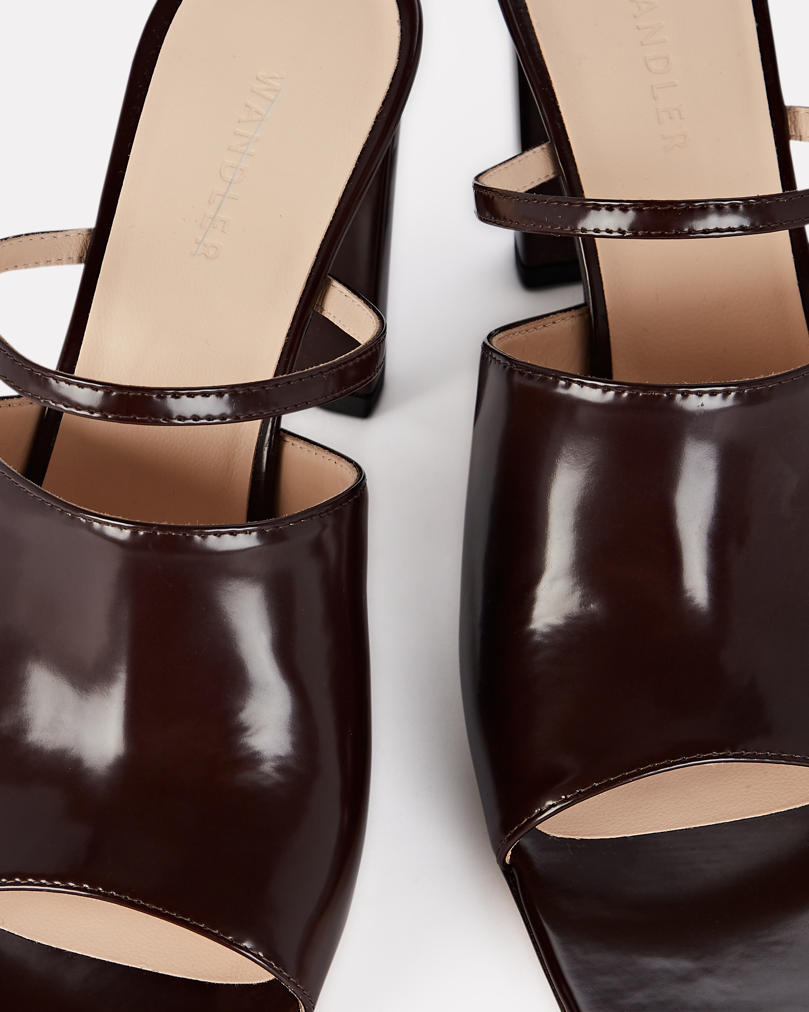 Wandler Nana Patent Leather Mule Sandals | INTERMIX®