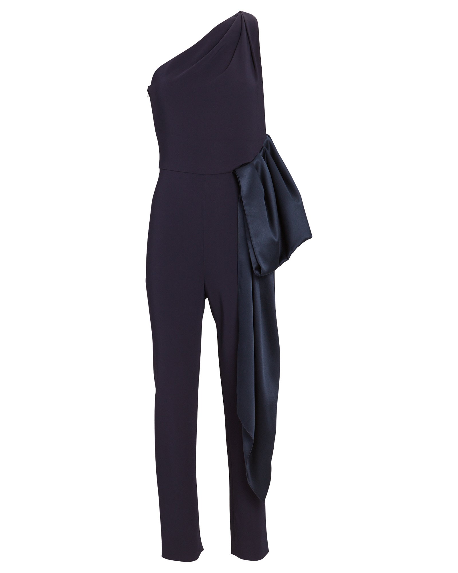 Cushnie One-Shoulder Bow Jumpsuit | INTERMIX®
