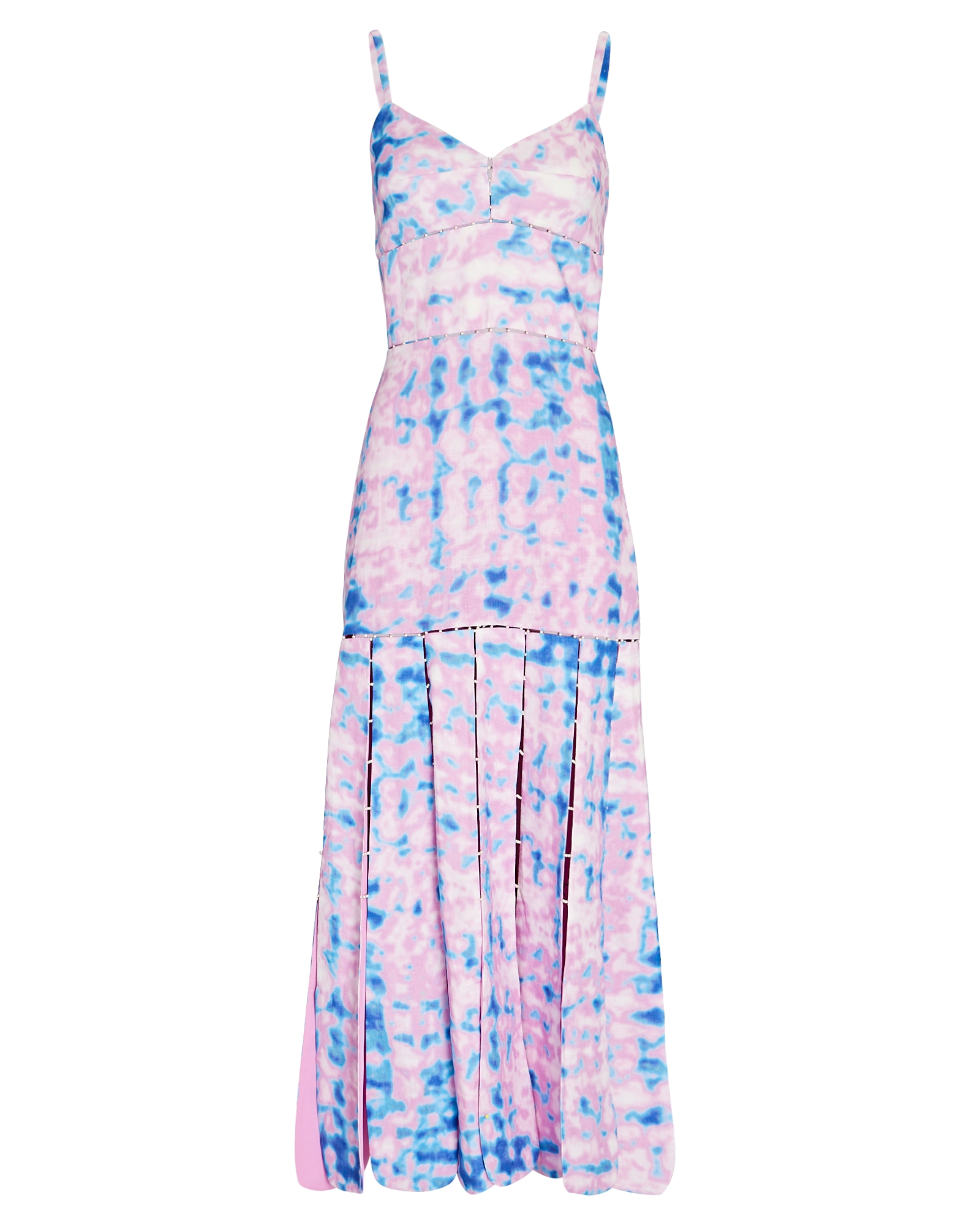 Alexis Alessia Watercolor Linen Midi Dress | INTERMIX®